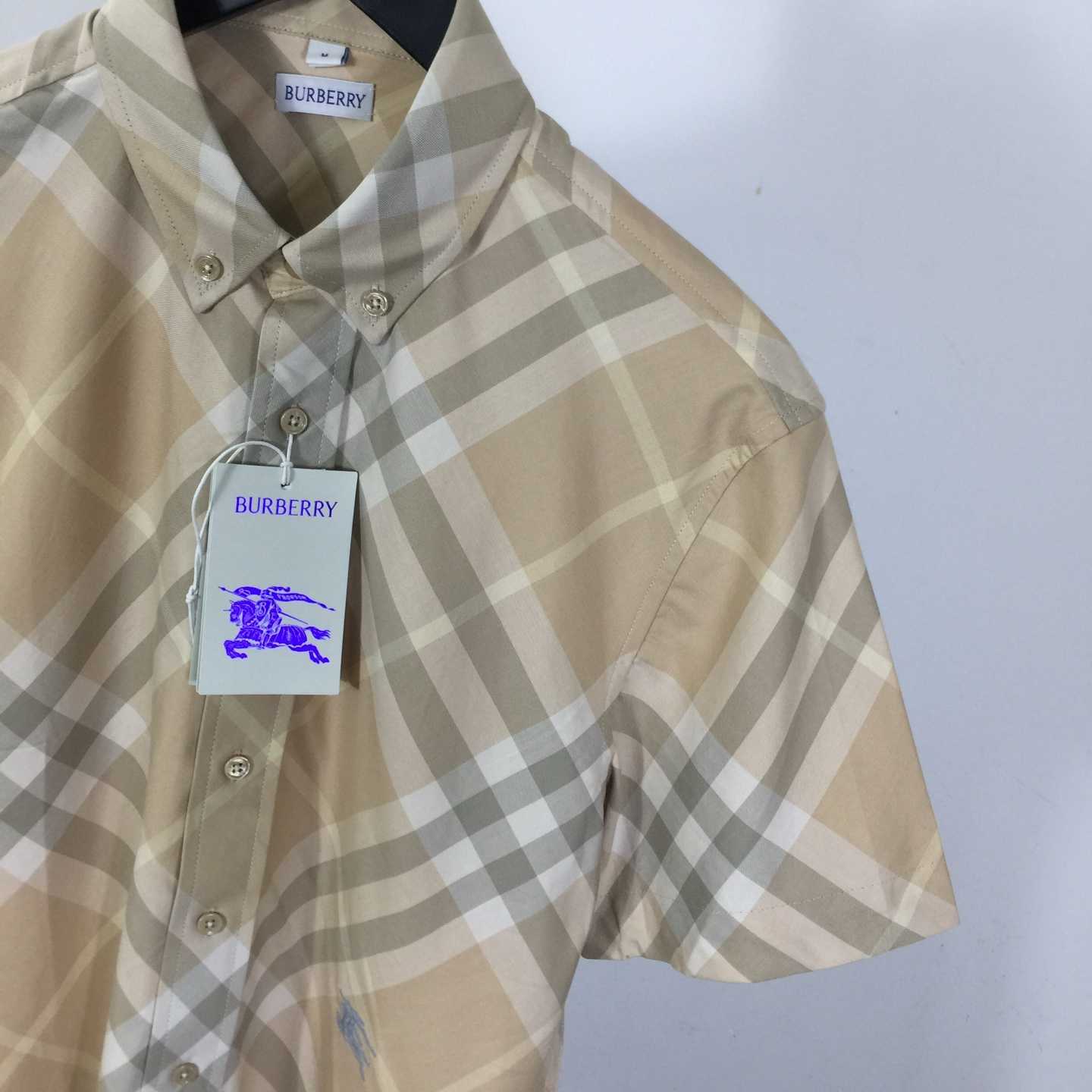 Burberry Men's Check cotton shirt - DopestKickz