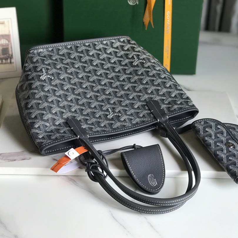 Goyard Goyardine Reversible Mini Anjou Grey （20*20*10cm） - DopestKickz