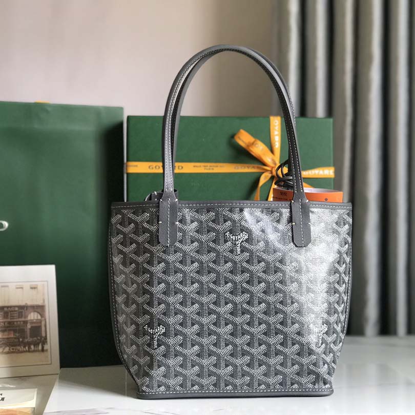 Goyard Goyardine Reversible Mini Anjou Grey （20*20*10cm） - DopestKickz