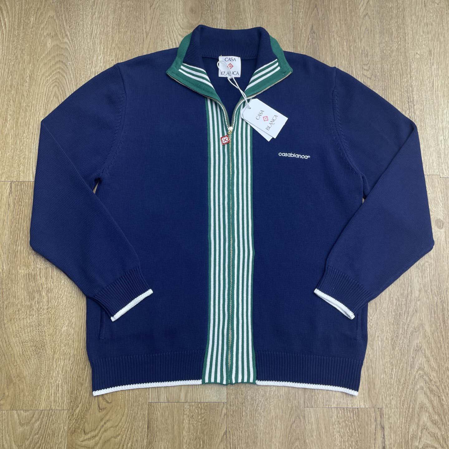 Casablanca Knit Tennis Track Jacket   D0095 - DopestKickz