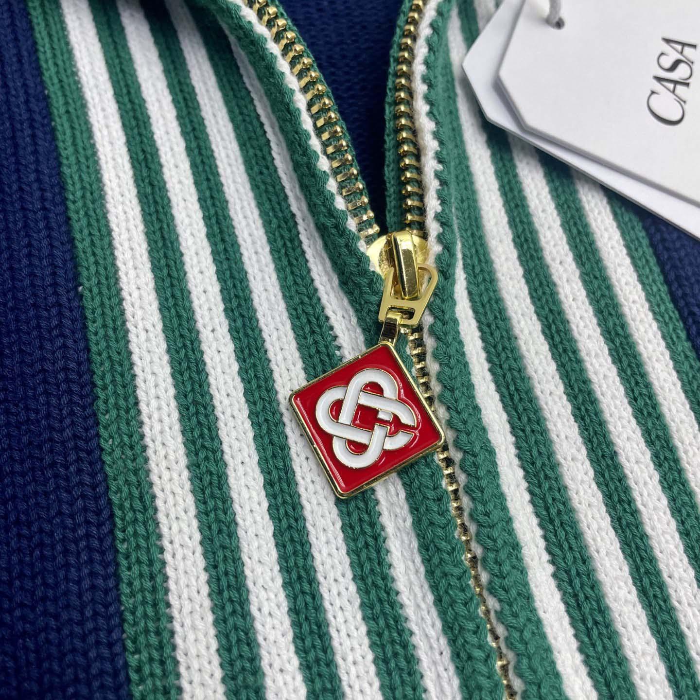 Casablanca Knit Tennis Track Jacket   D0095 - DopestKickz