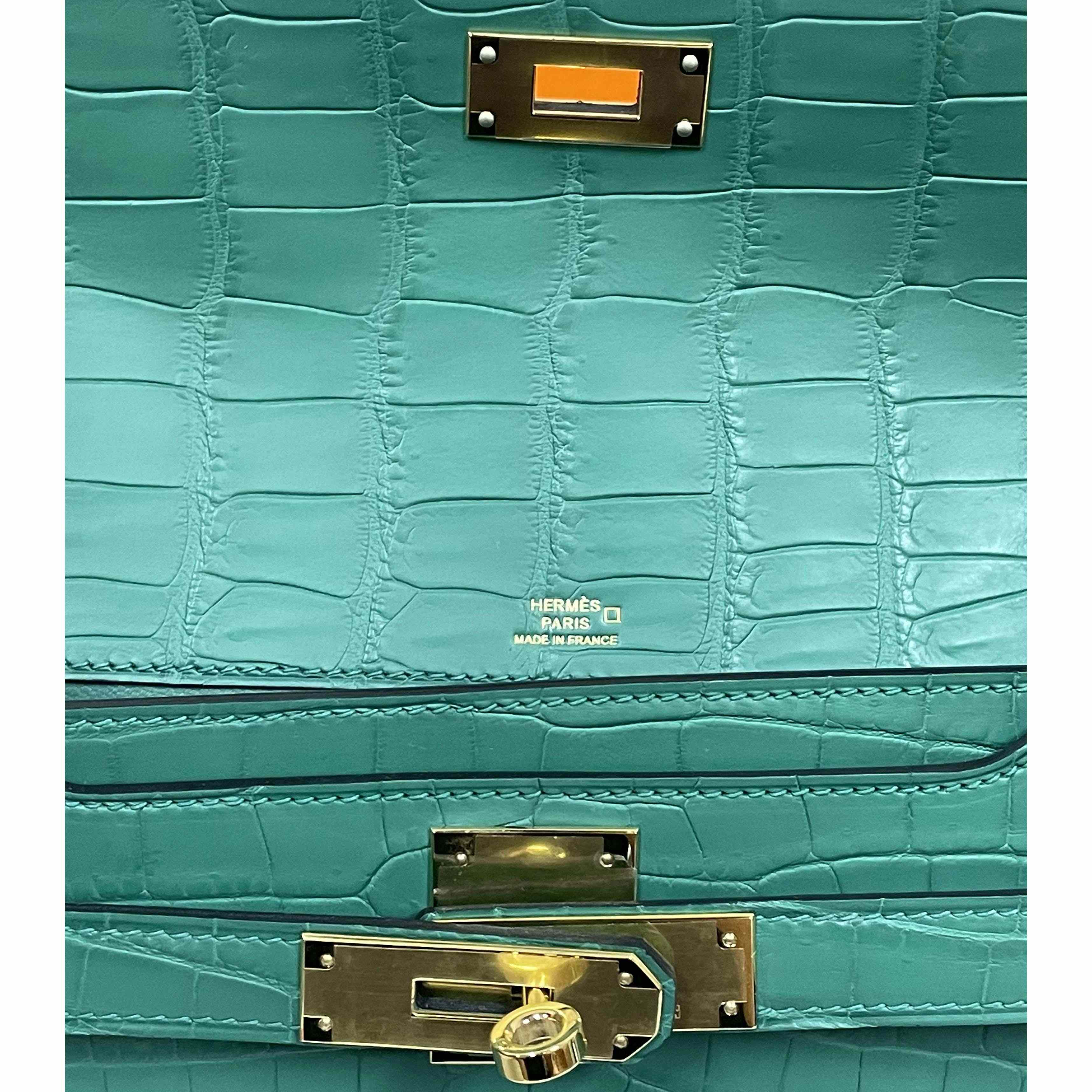 Hermes Kelly Depeche Malachite 25cm - DopestKickz
