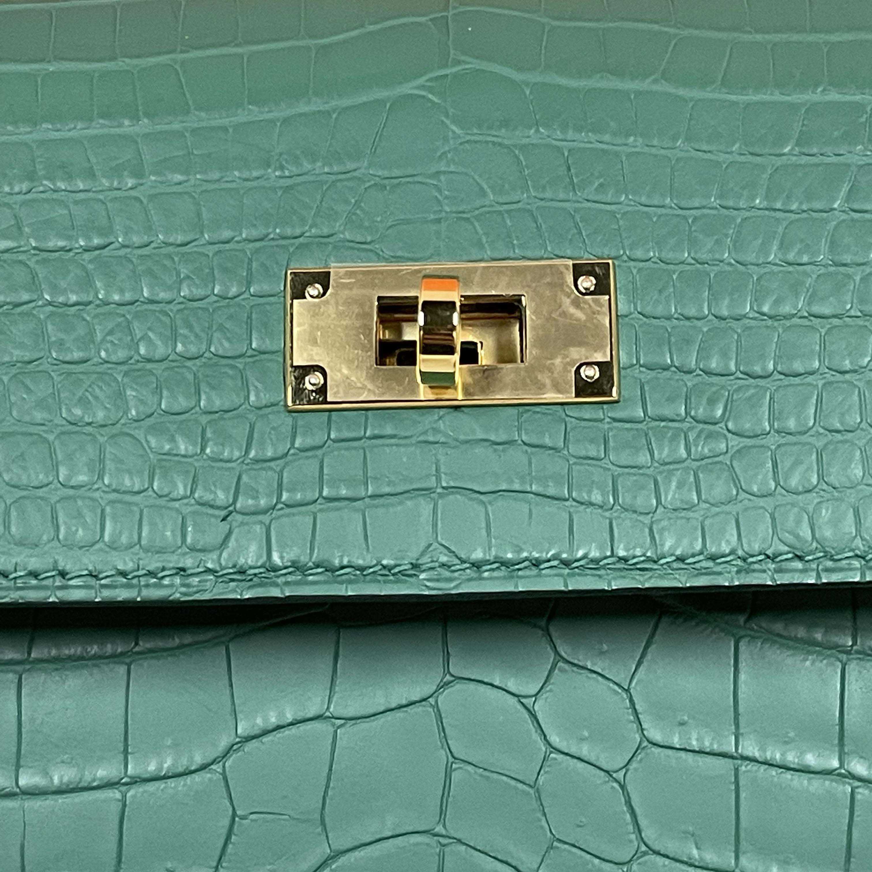 Hermes Kelly Depeche Malachite 25cm - DopestKickz