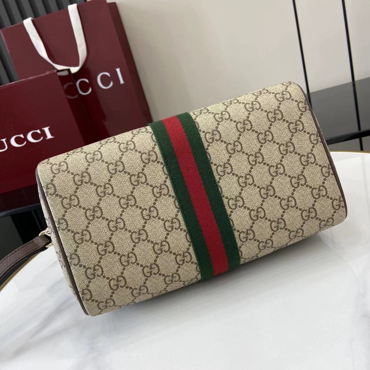 Gucci Ophidia Medium Boston Bag - DopestKickz