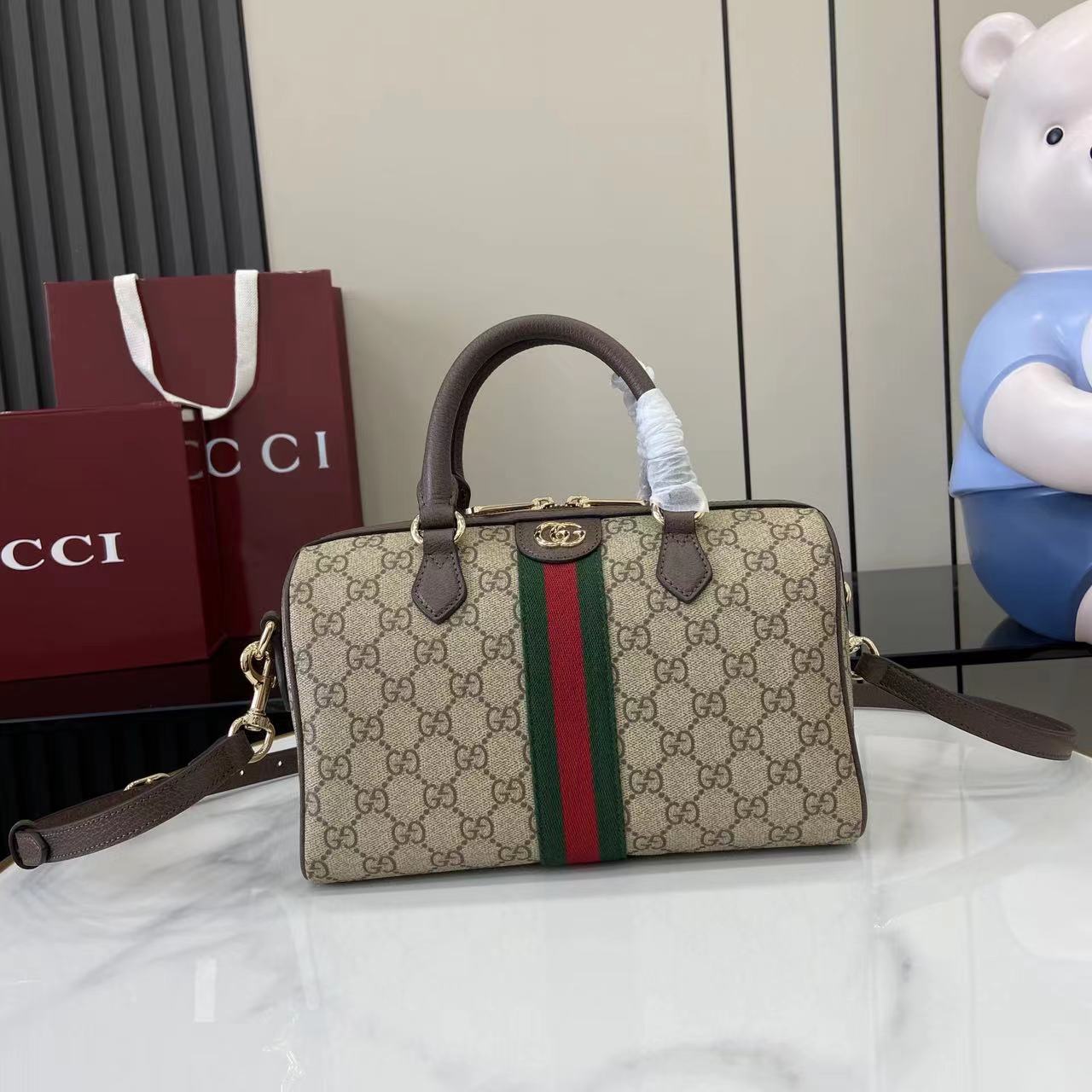 Gucci Ophidia Medium Boston Bag - DopestKickz