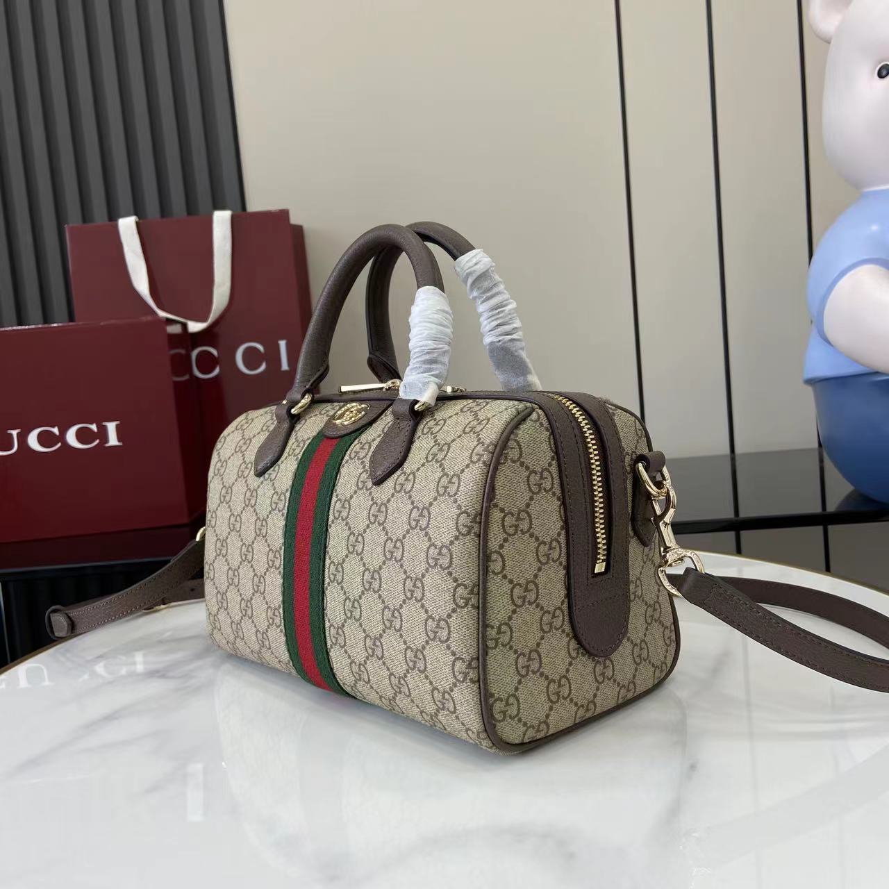 Gucci Ophidia Medium Boston Bag - DopestKickz