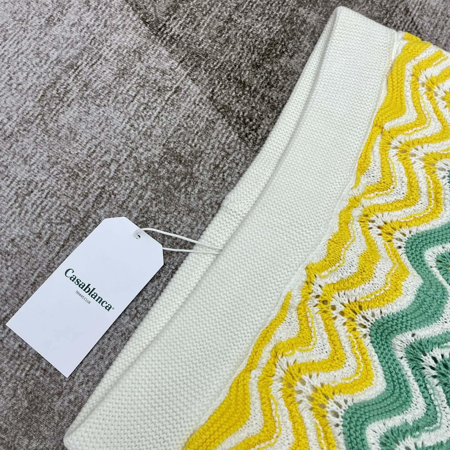 Casablanca Gradient Wave Knit Shorts   D0057 - DopestKickz