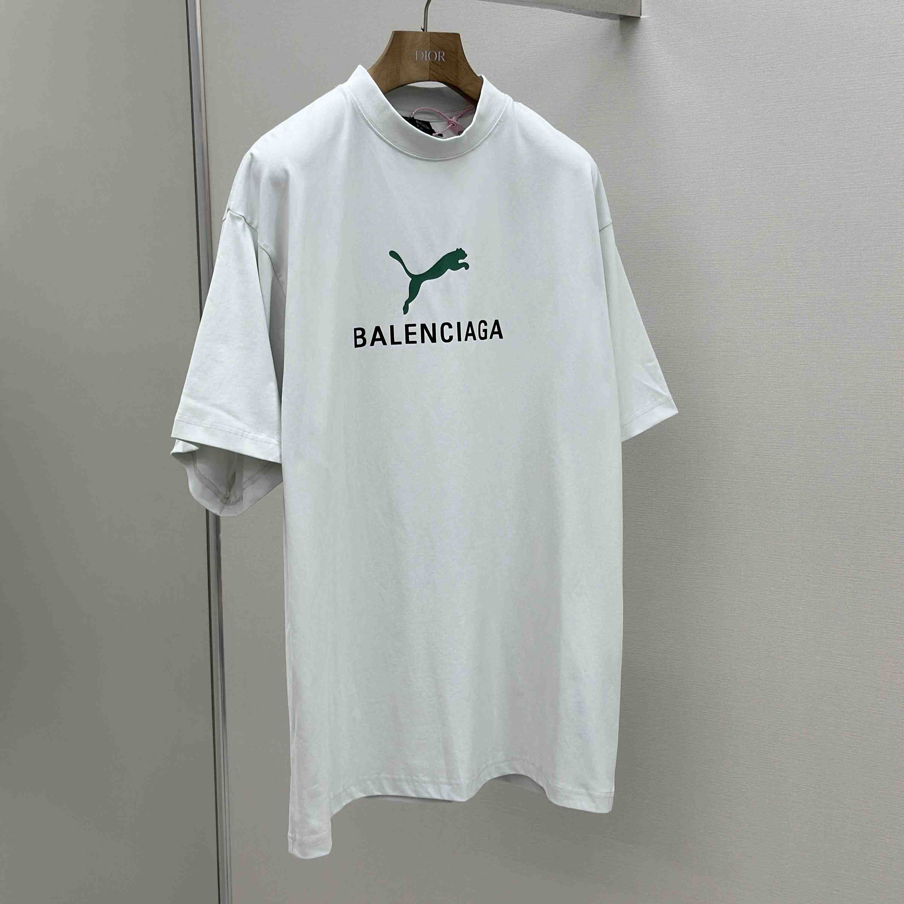 Balenciaga I PUMA Oversized T-Shirt in dirty white dry jersey - DopestKickz