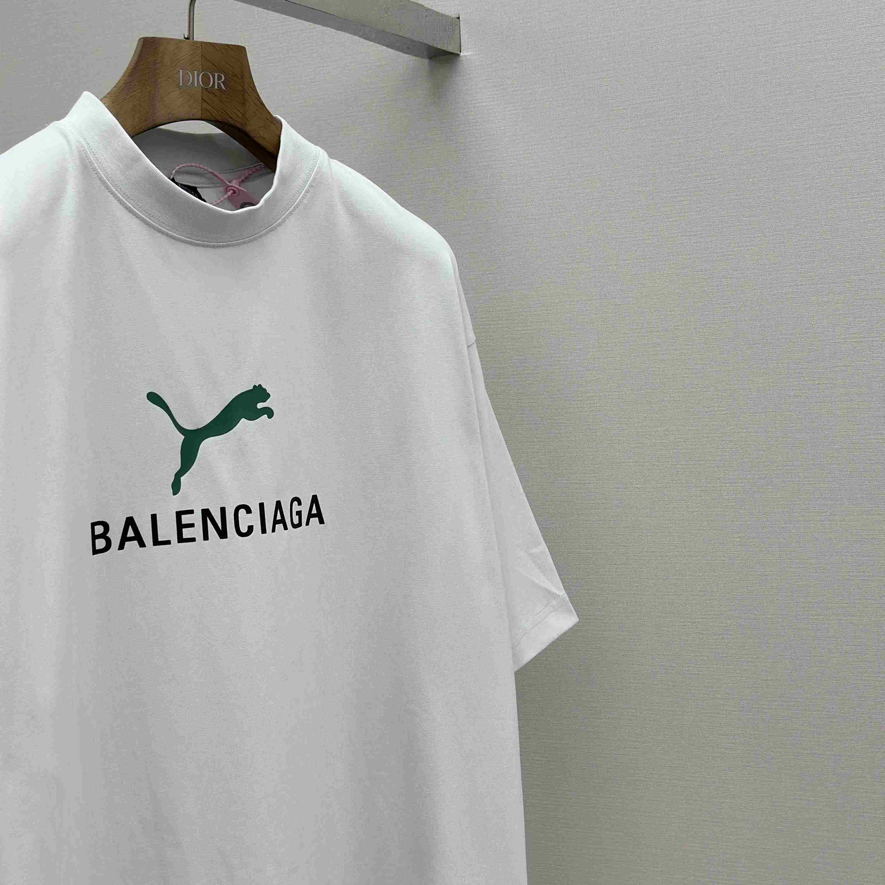 Balenciaga I PUMA Oversized T-Shirt in dirty white dry jersey - DopestKickz