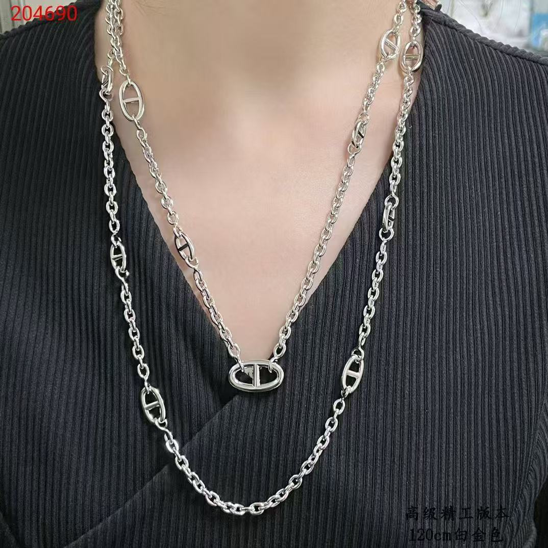 Hermes Necklace  1.2cm - DopestKickz