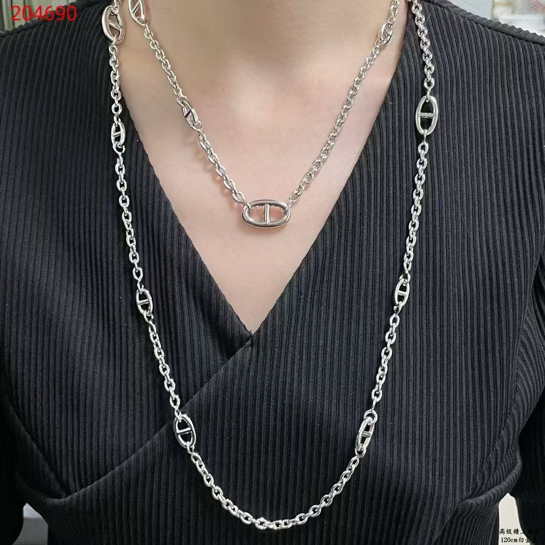 Hermes Necklace  1.2cm - DopestKickz