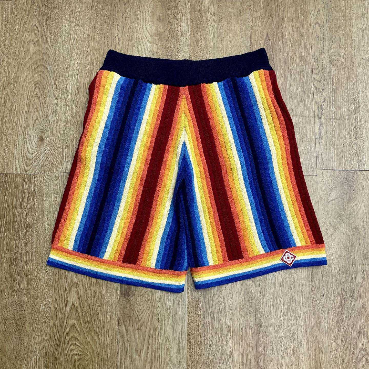 Casablanca Gradient Stripe Towelling Shorts Z6006 - DopestKickz