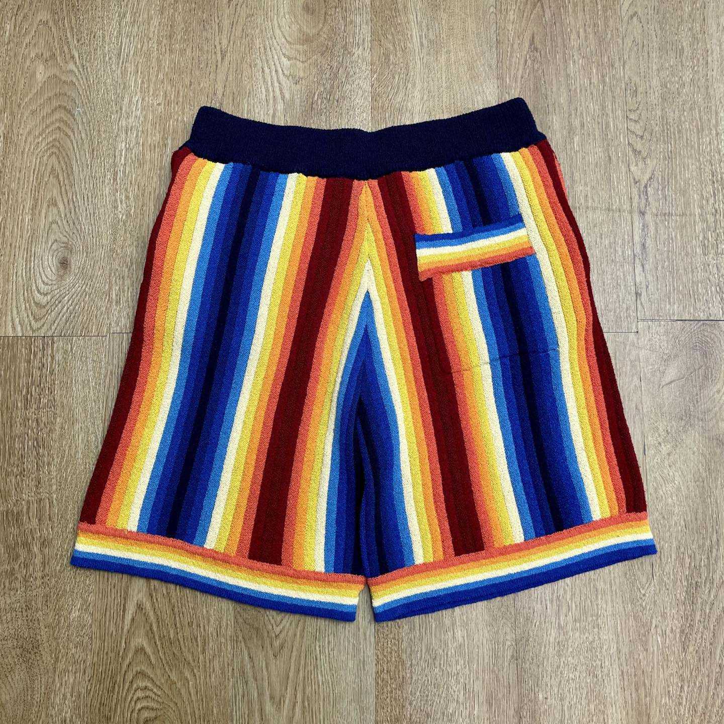 Casablanca Gradient Stripe Towelling Shorts Z6006 - DopestKickz
