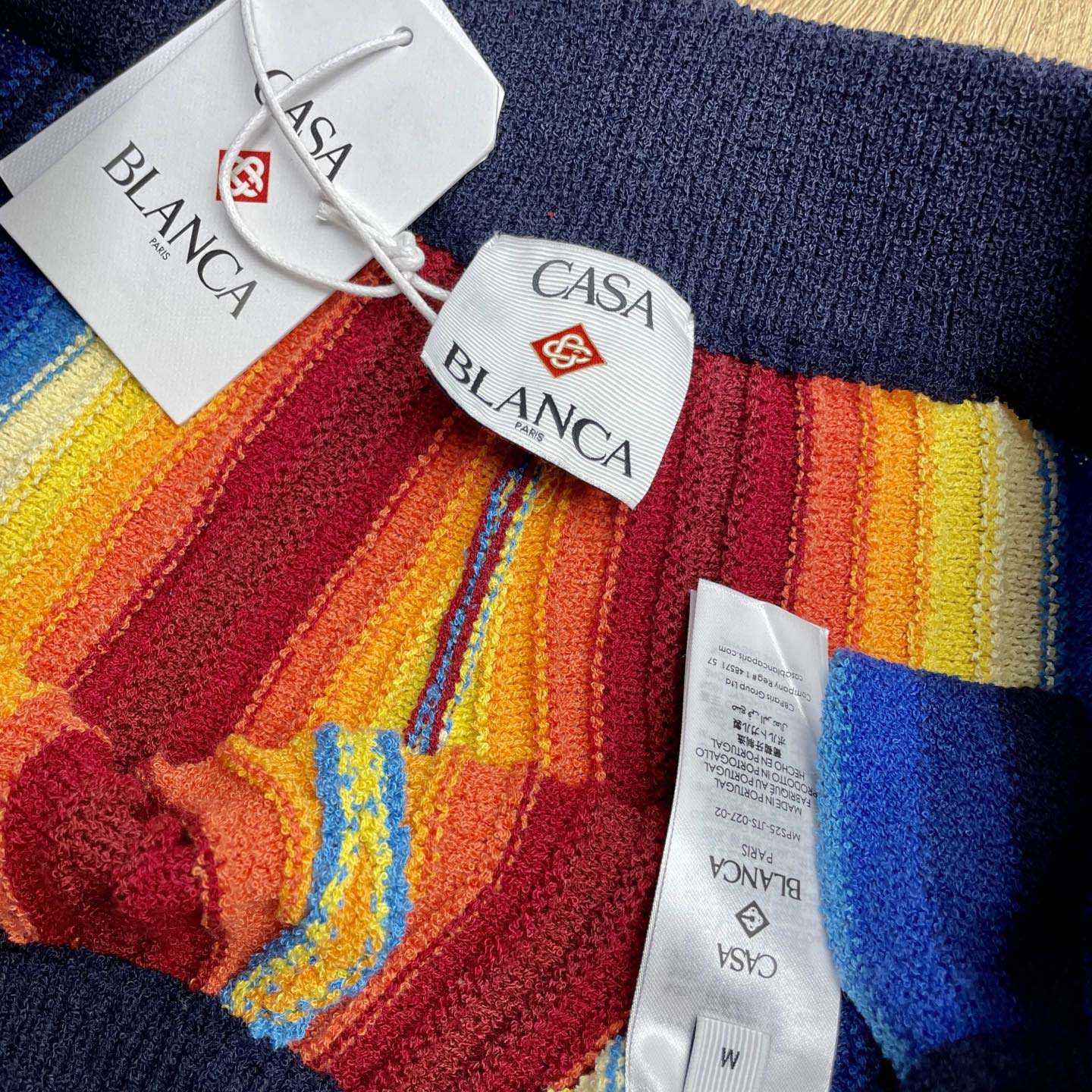 Casablanca Gradient Stripe Towelling Shorts Z6006 - DopestKickz