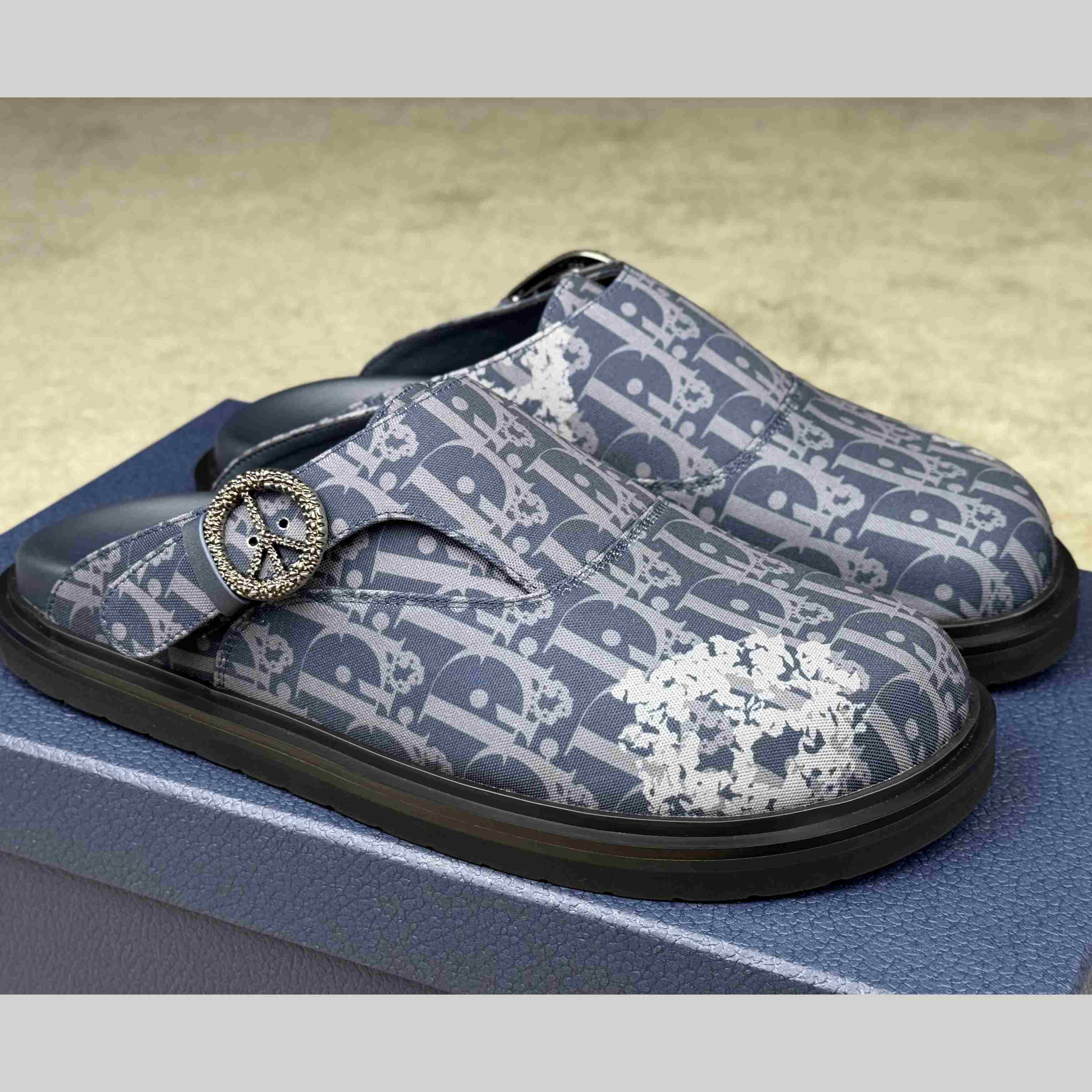 Denim Tears x Dior Aqua Mules - DopestKickz