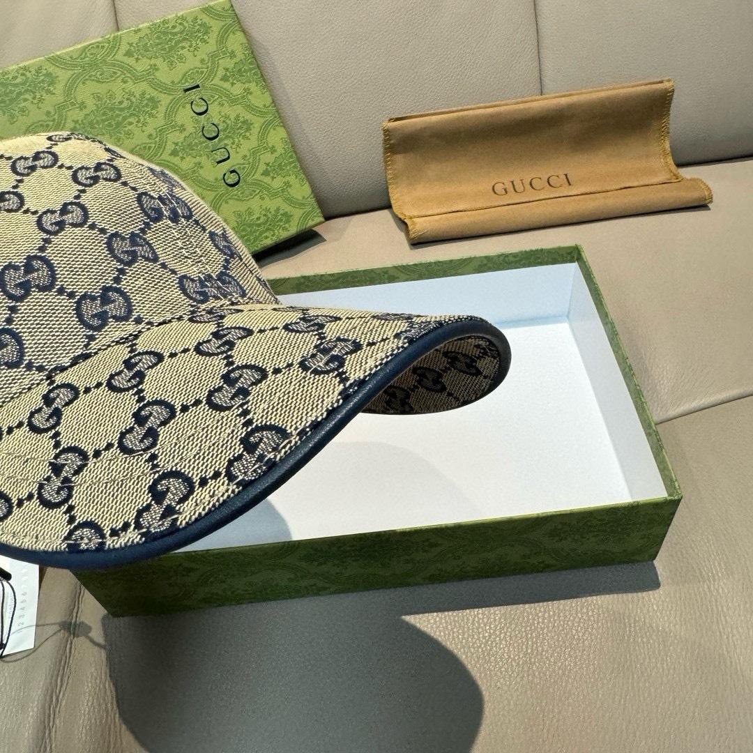 Gucci Original GG Canvas Baseball Hat With Web - DopestKickz