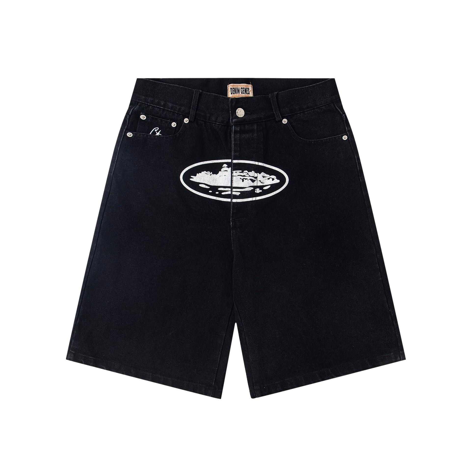 Corteiz Alcatraz Baggy Denim Shorts - DopestKickz