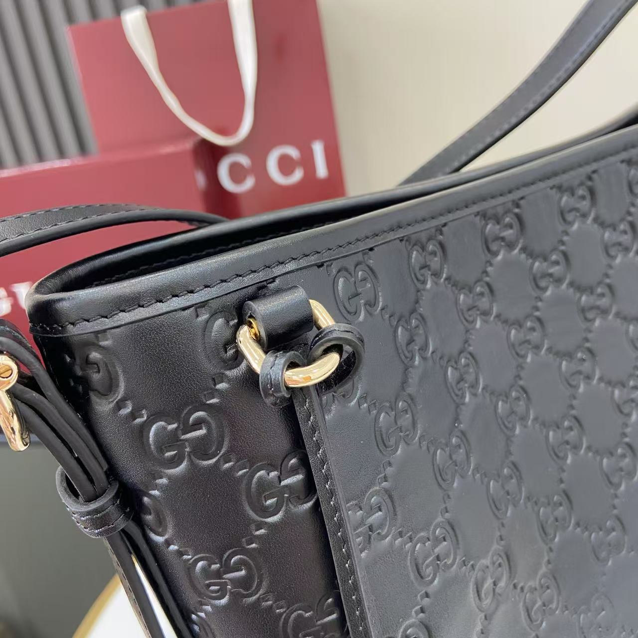 Gucci GG Emblem Small Shoulder Bag - DopestKickz