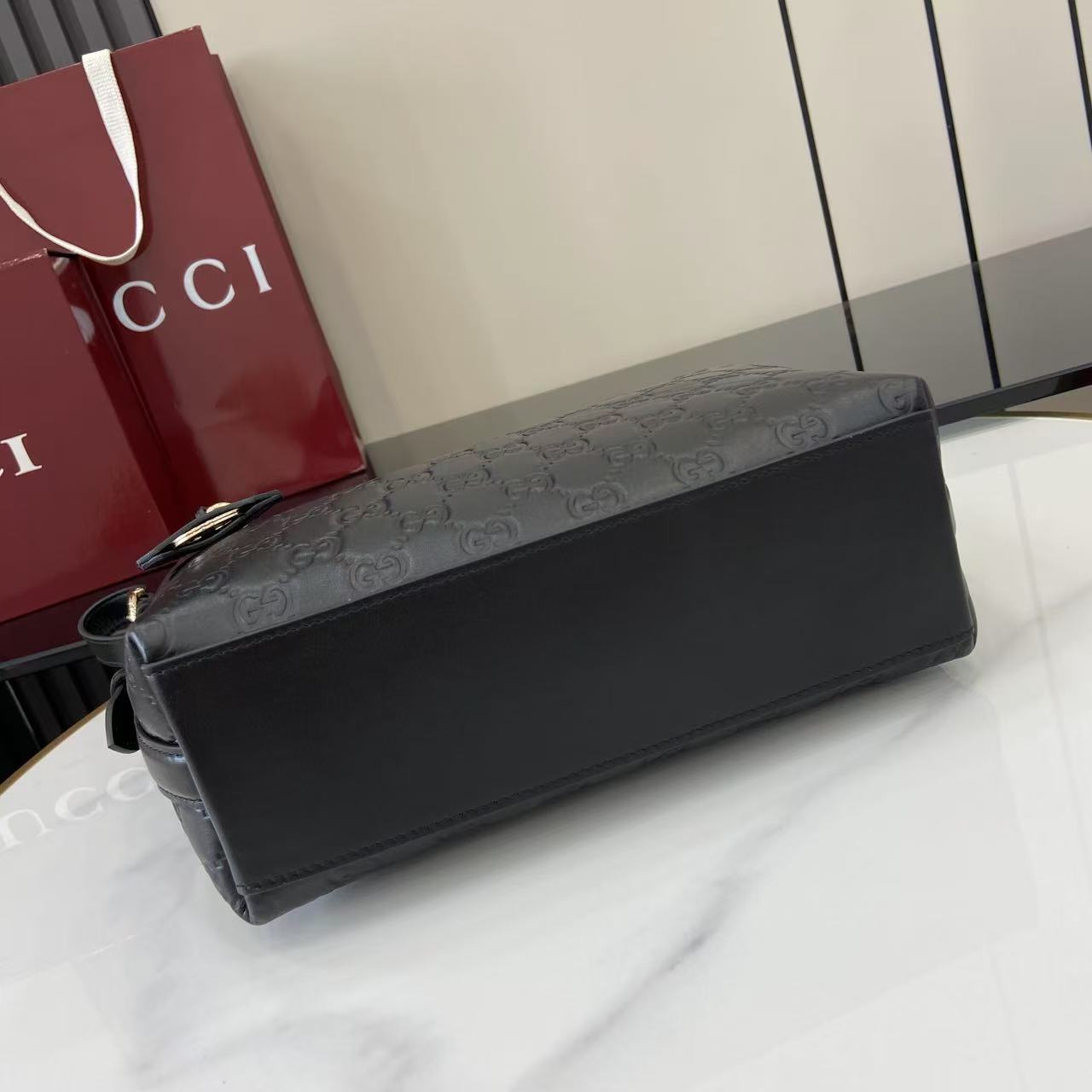 Gucci GG Emblem Small Shoulder Bag - DopestKickz