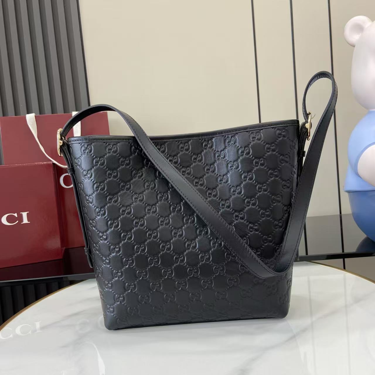 Gucci GG Emblem Small Shoulder Bag - DopestKickz