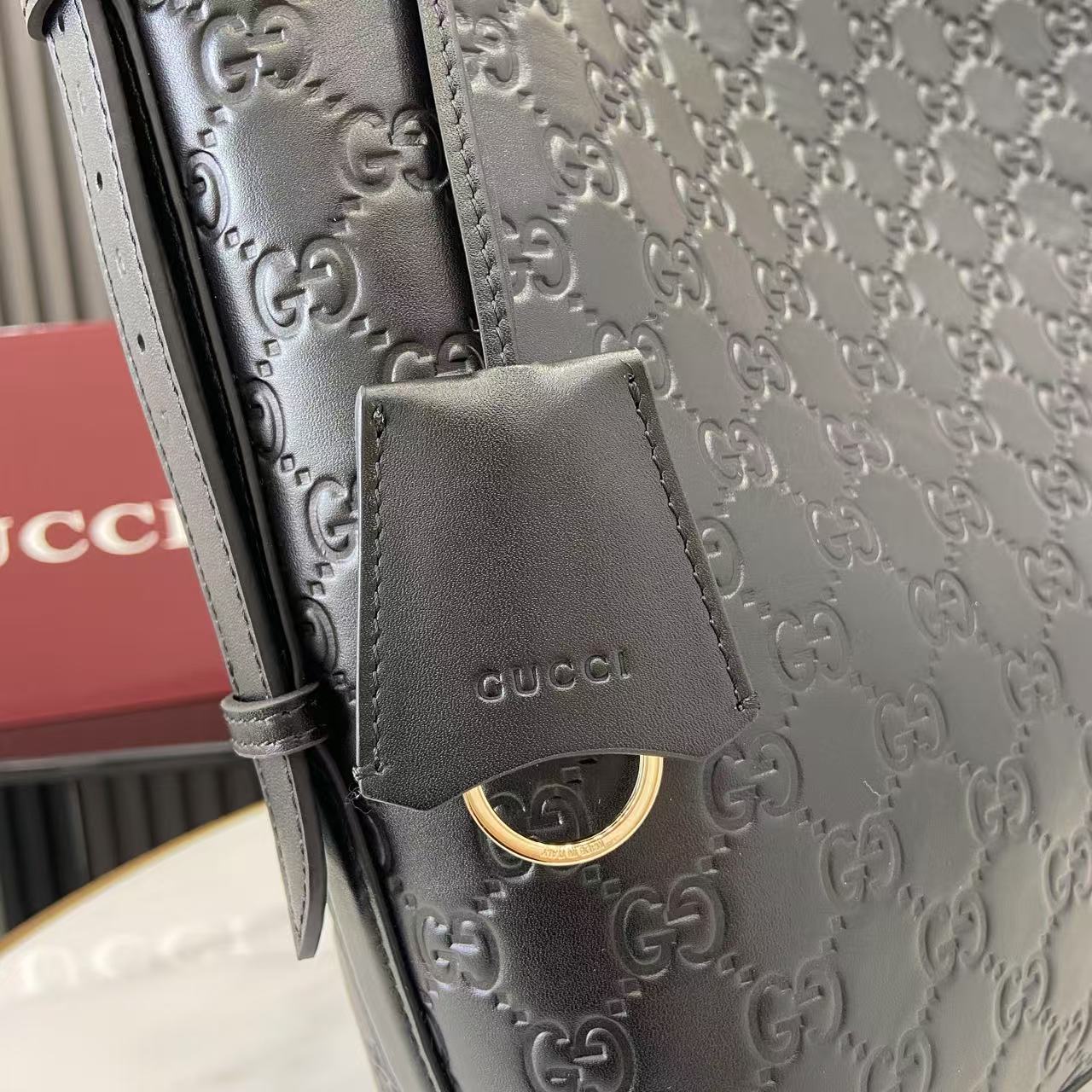 Gucci GG Emblem Small Shoulder Bag - DopestKickz