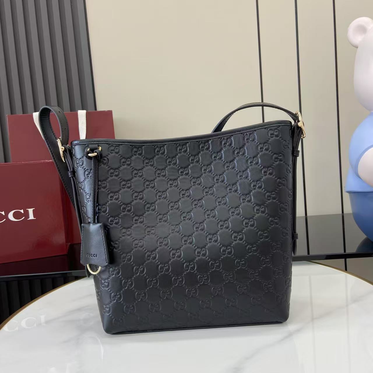 Gucci GG Emblem Small Shoulder Bag - DopestKickz