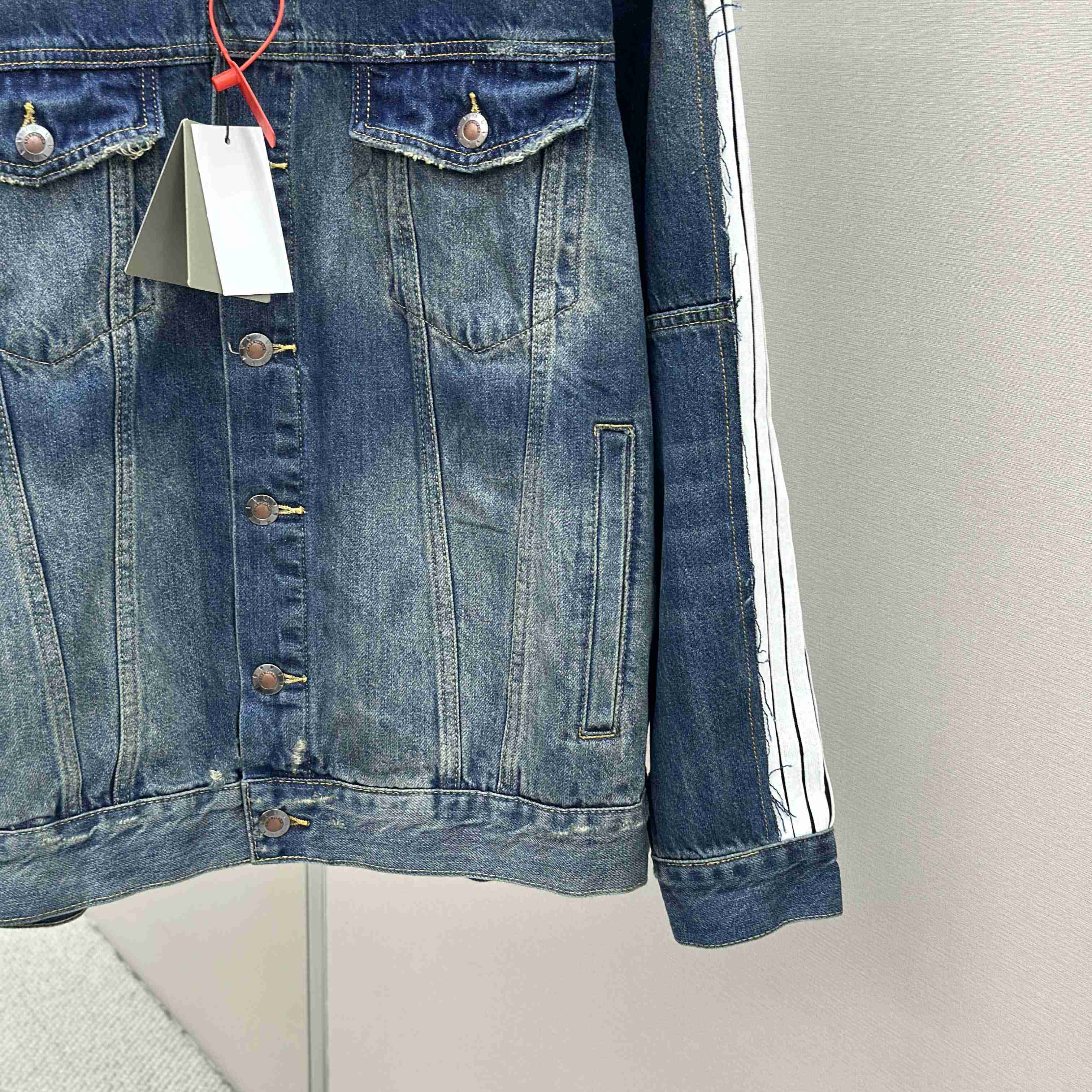 Balenciaga Cut-Up Tracksuit Jacket In Blue And Black Technical Fabric - DopestKickz