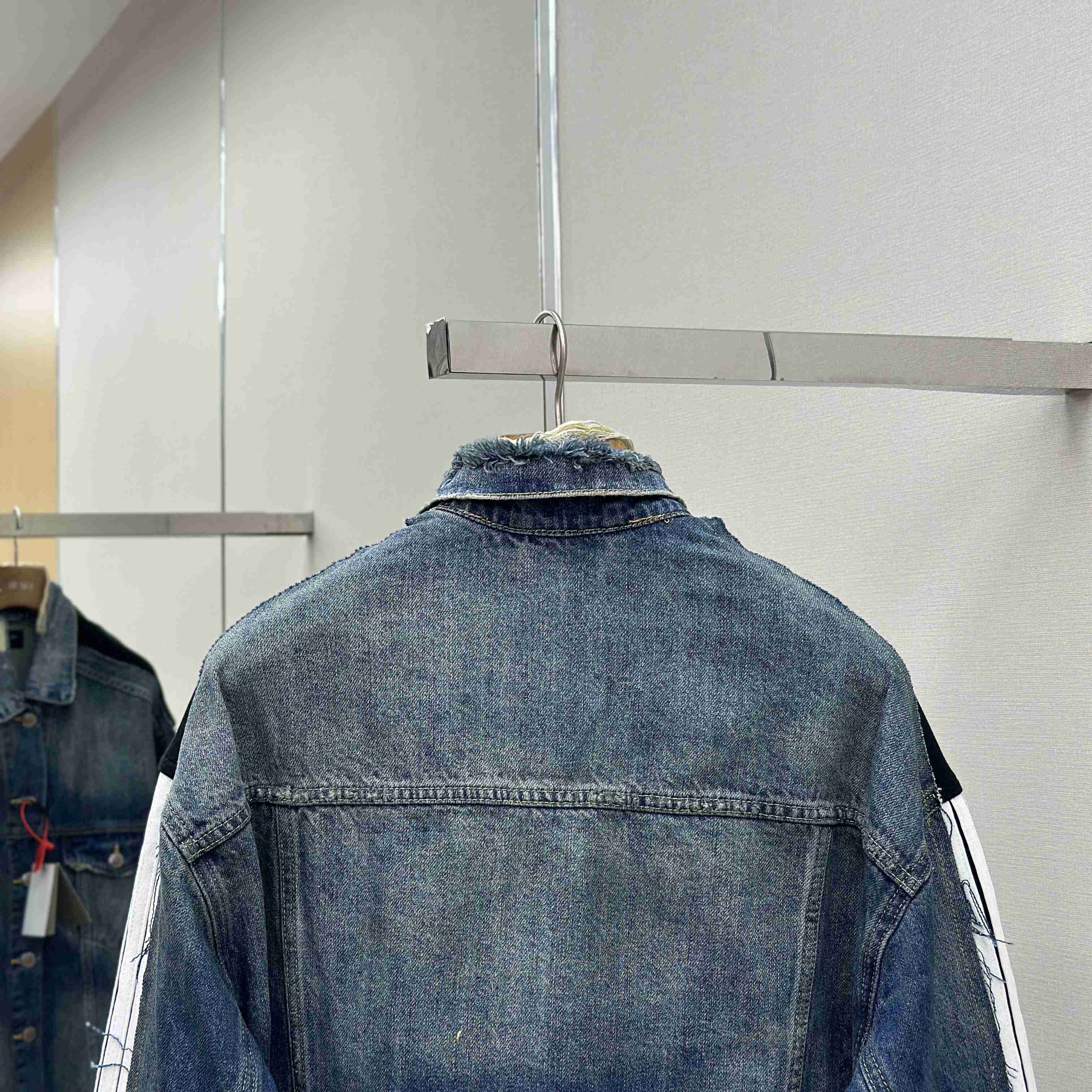 Balenciaga Cut-Up Tracksuit Jacket In Blue And Black Technical Fabric - DopestKickz