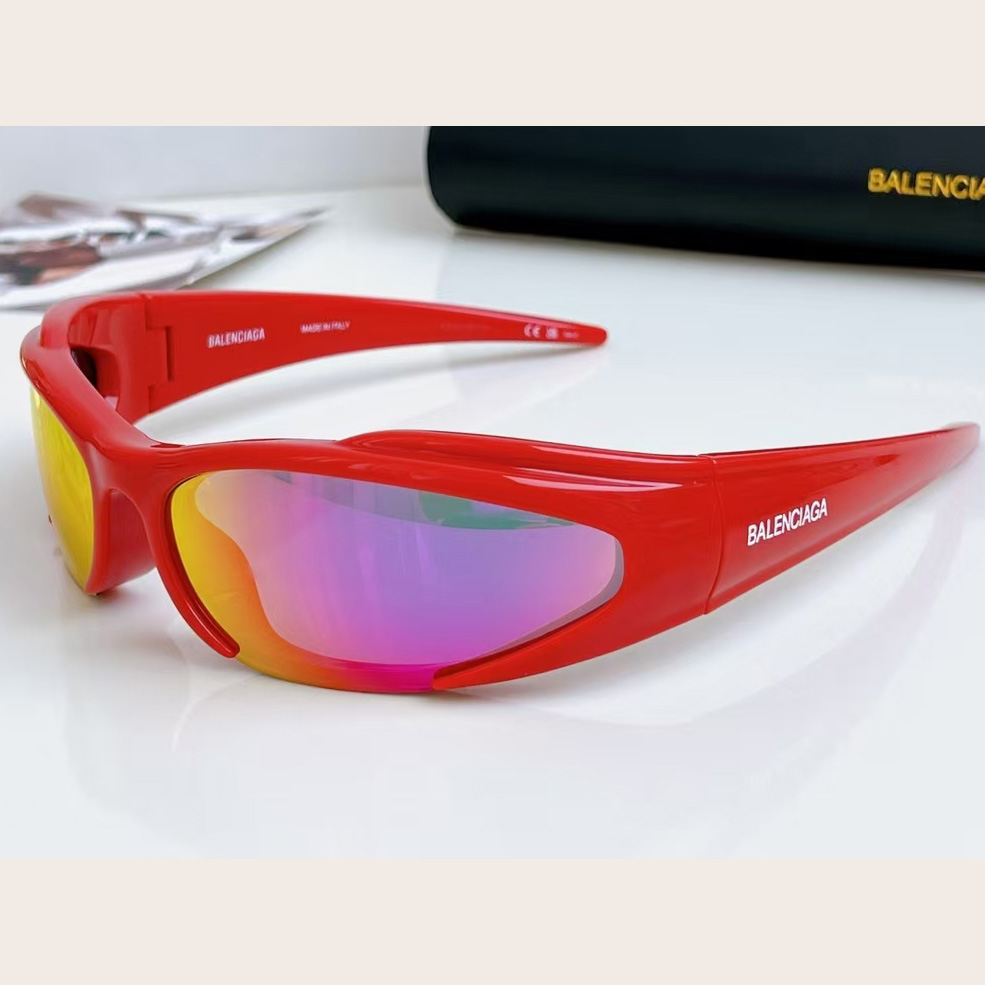 Balenciaga Reverse Xpander Rectangle Sunglasses - DopestKickz
