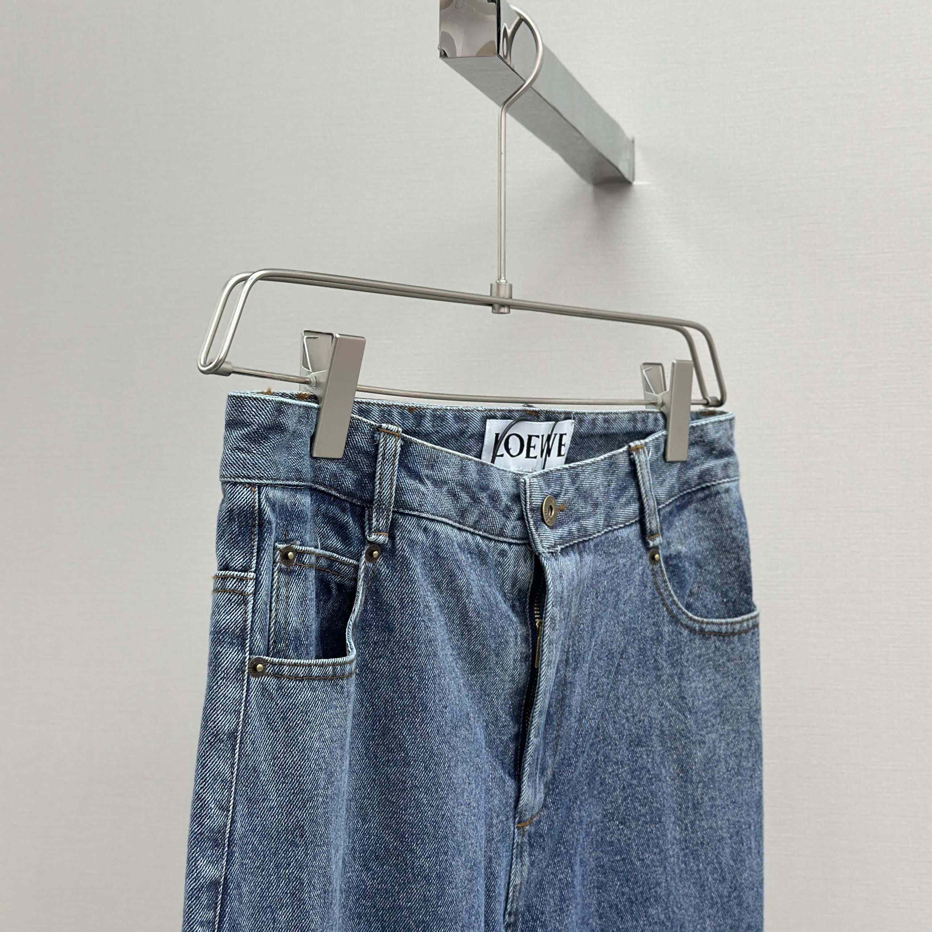 Loewe Anagram Baggy Jeans In Denim - DopestKickz