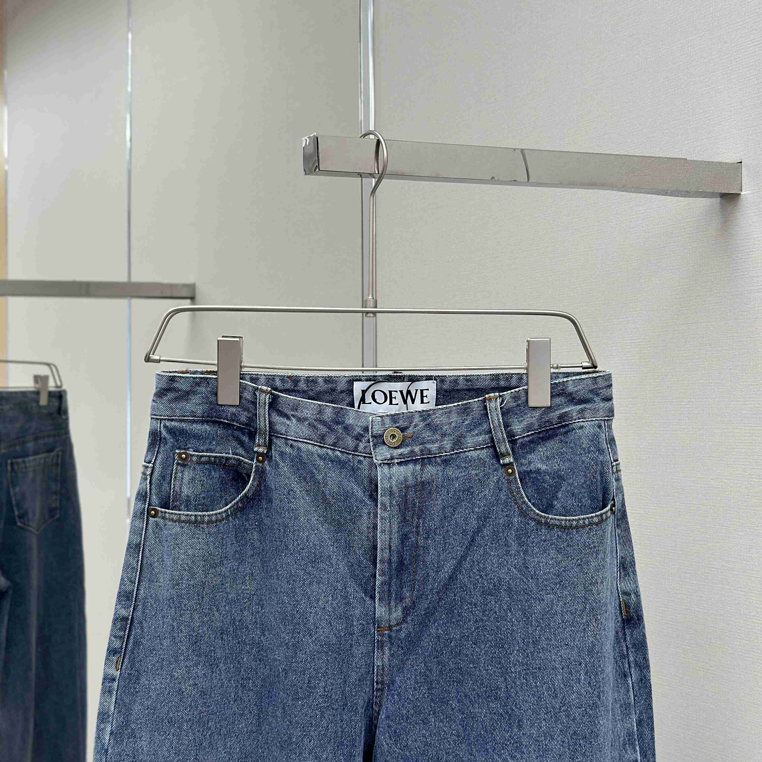 Loewe Anagram Baggy Jeans In Denim - DopestKickz
