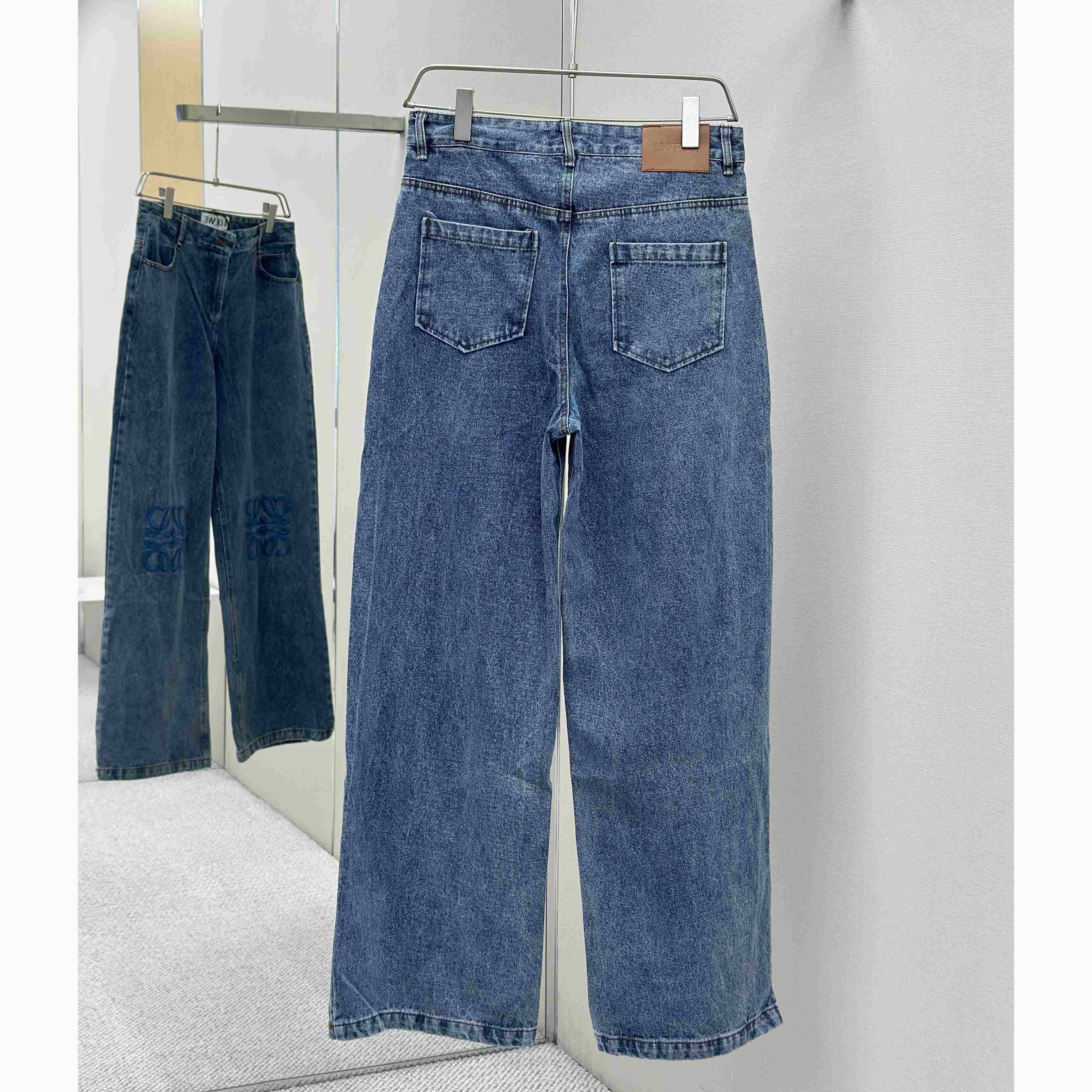 Loewe Anagram Baggy Jeans In Denim - DopestKickz
