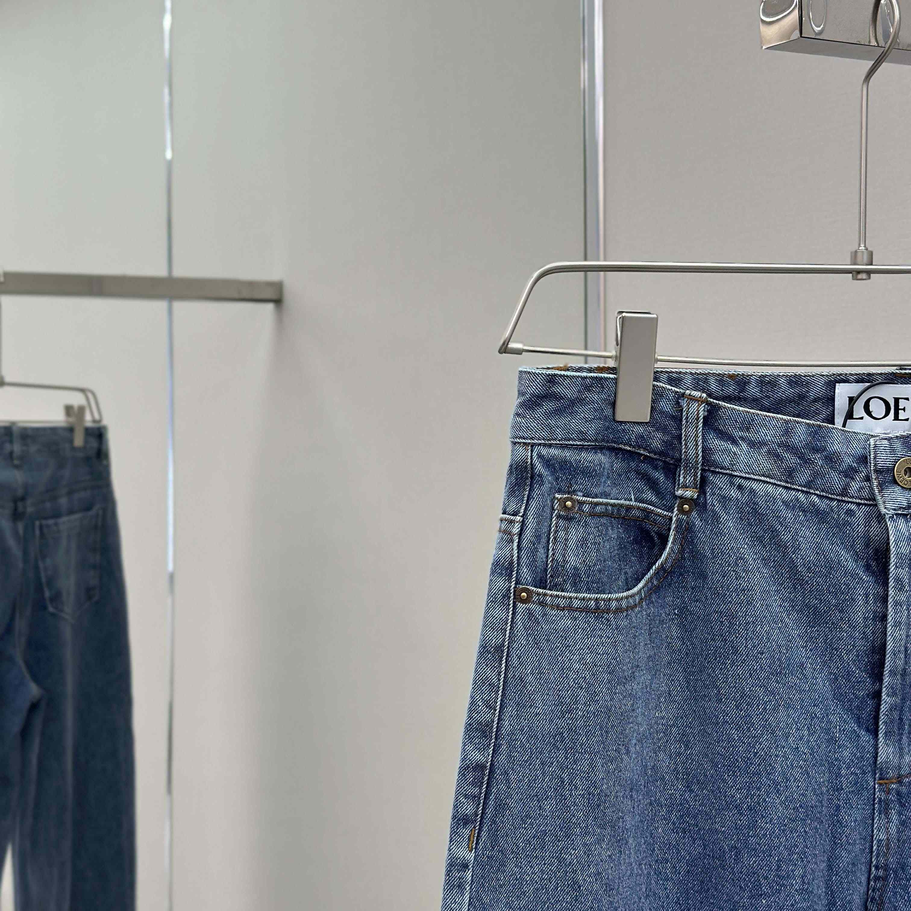 Loewe Anagram Baggy Jeans In Denim - DopestKickz