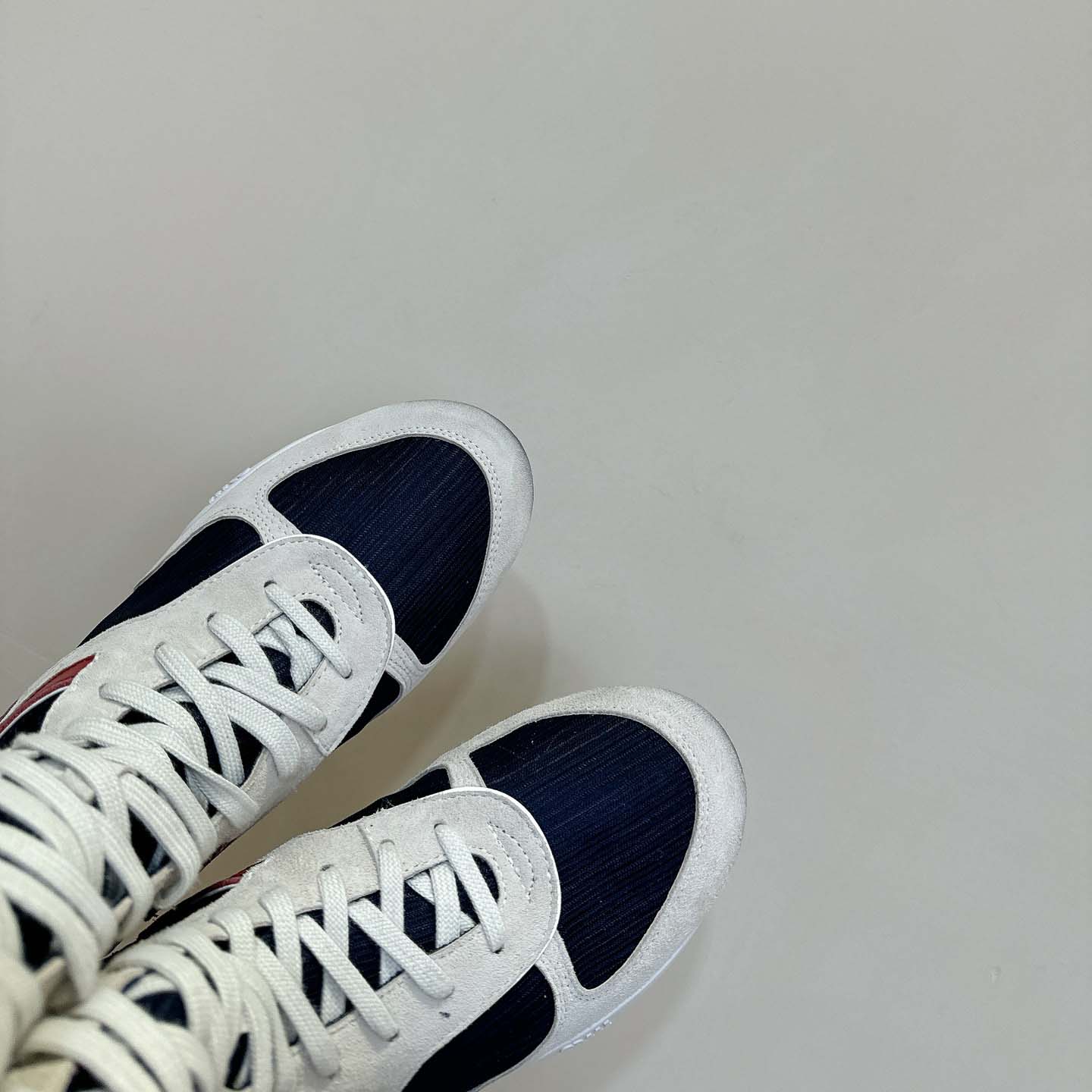 Miu Miu Gymnasium Technical Fabric And Suede Boxeur Boots - DopestKickz