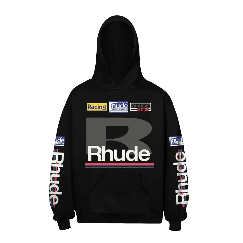 Rhude Petrol Patch Hoodie - DopestKickz