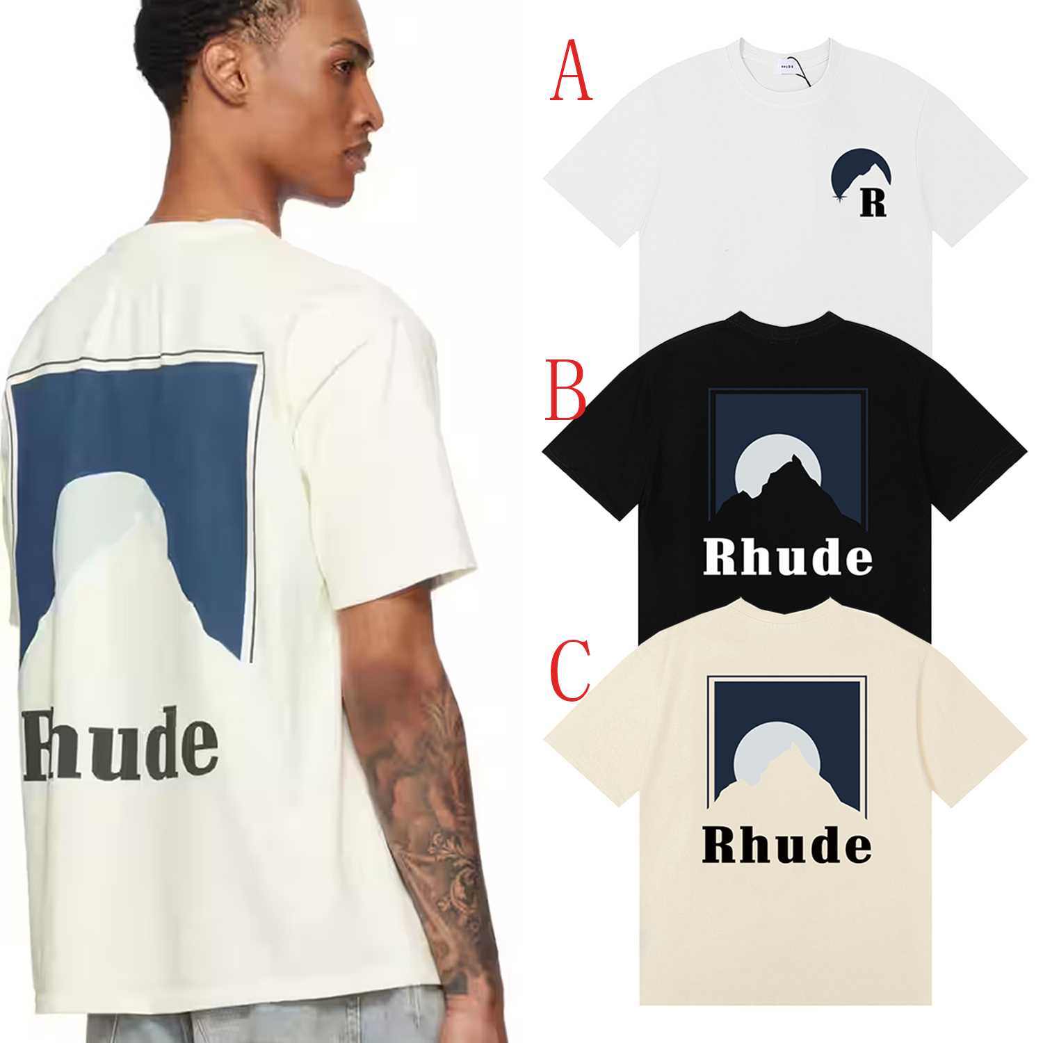 Rhude Moonlight T-shirt - DopestKickz
