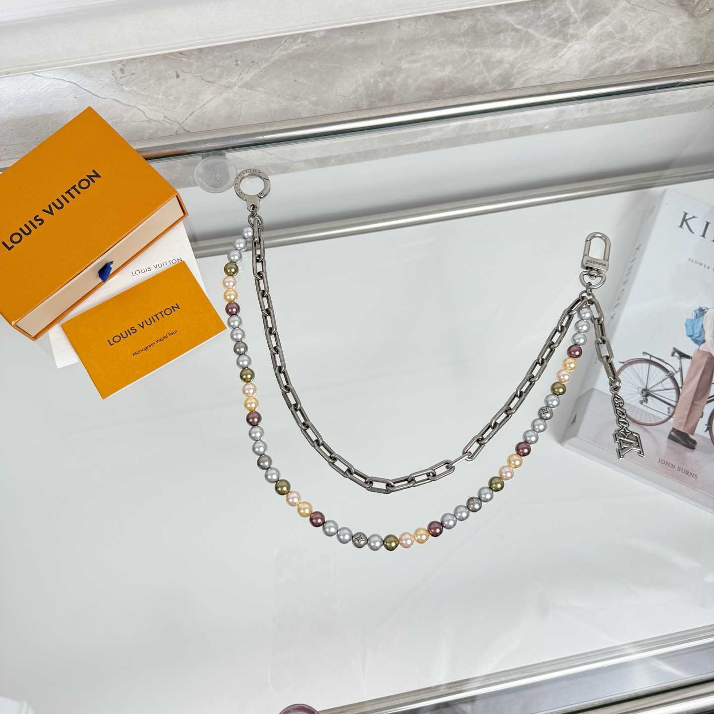 Louis Vuitton Pearls Chain Belt and Bag Charm   M02293 - DopestKickz