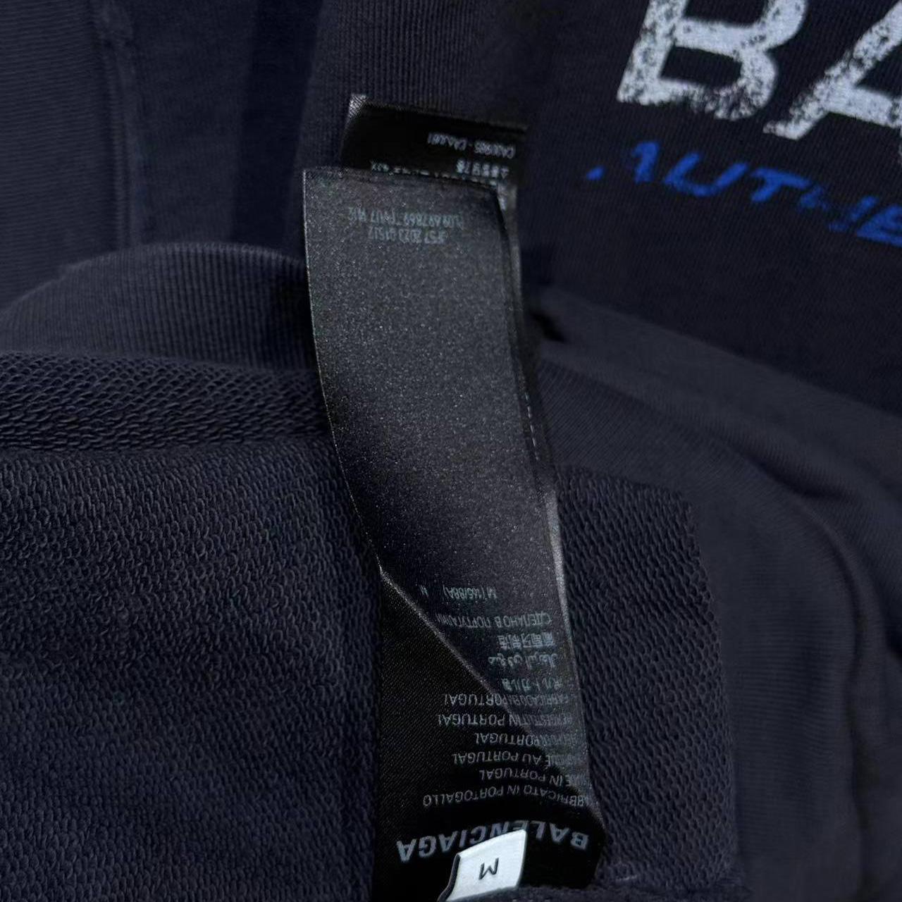 Balenciaga Distressed Cotton Jersey Sweatshirt - DopestKickz