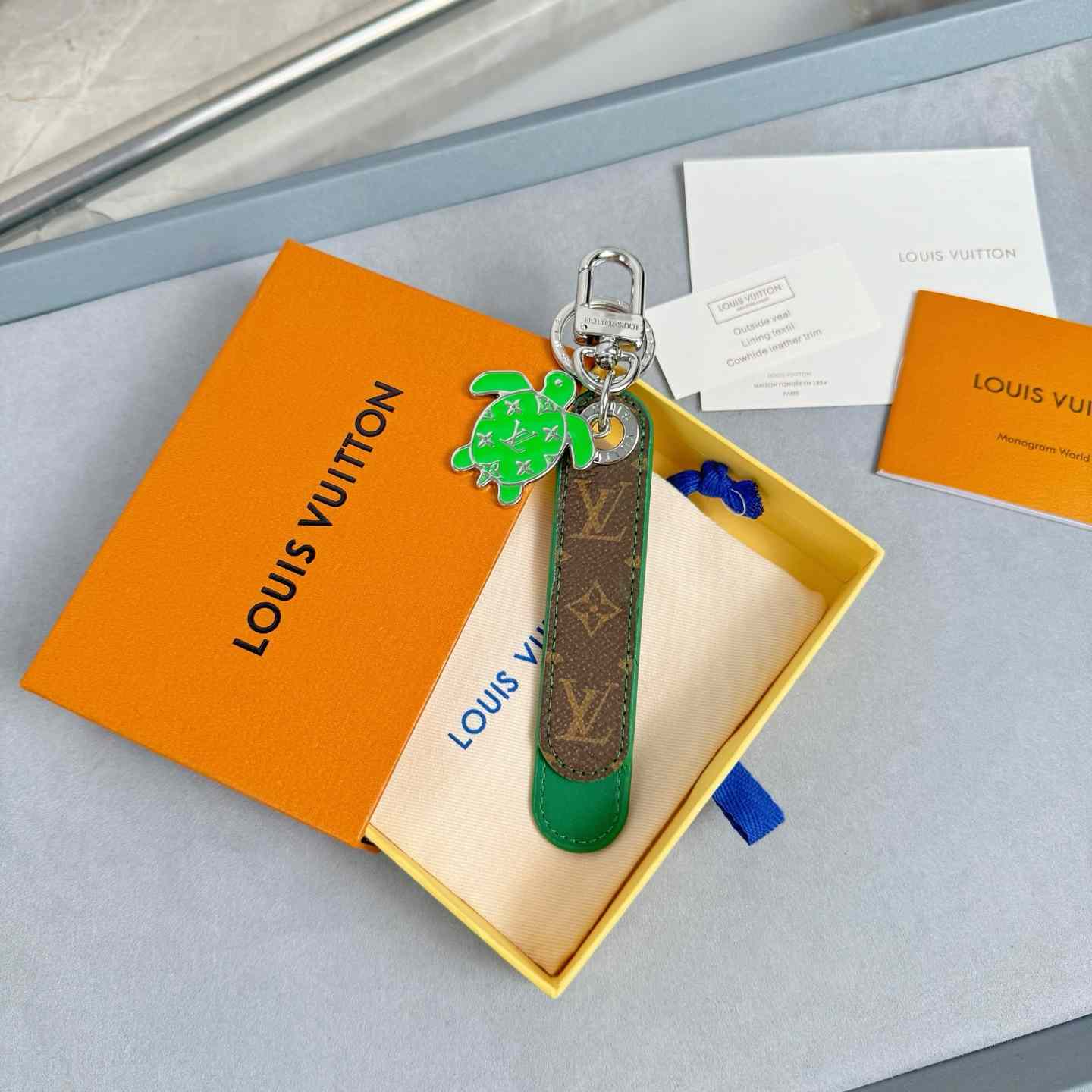 Louis Vuitton Dragonne Tab Key Holder and Bag Charm   M02564 - DopestKickz