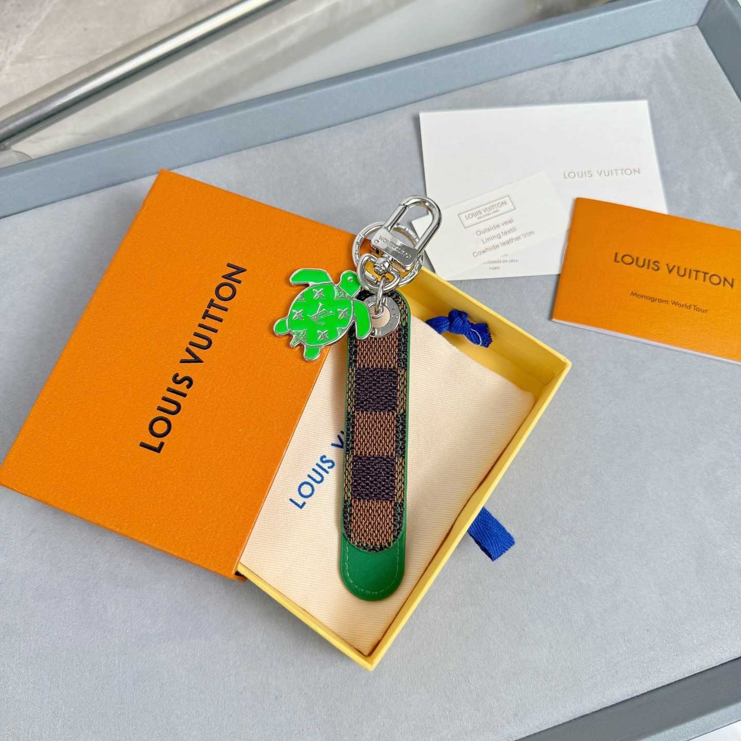 Louis Vuitton Dragonne Tab Key Holder and Bag Charm   M02564 - DopestKickz