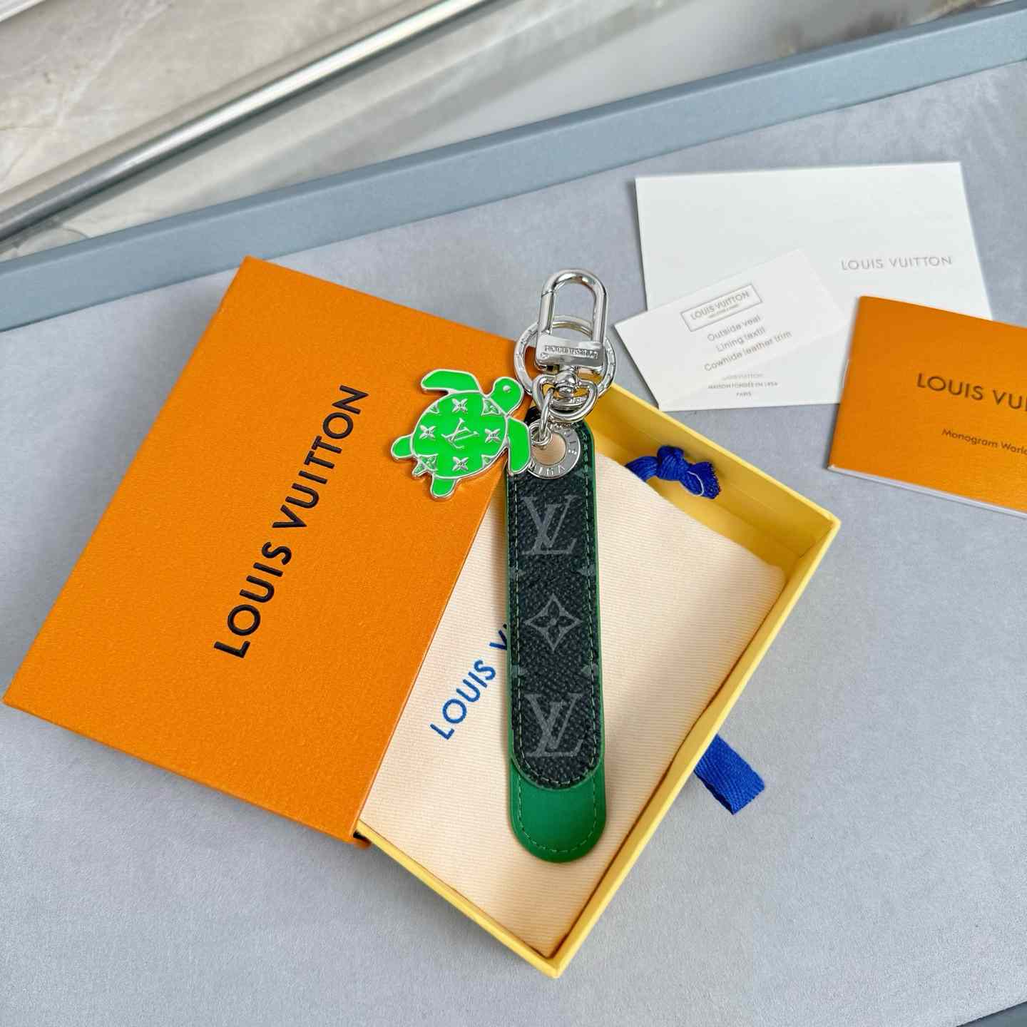 Louis Vuitton Dragonne Tab Key Holder and Bag Charm   M02564 - DopestKickz