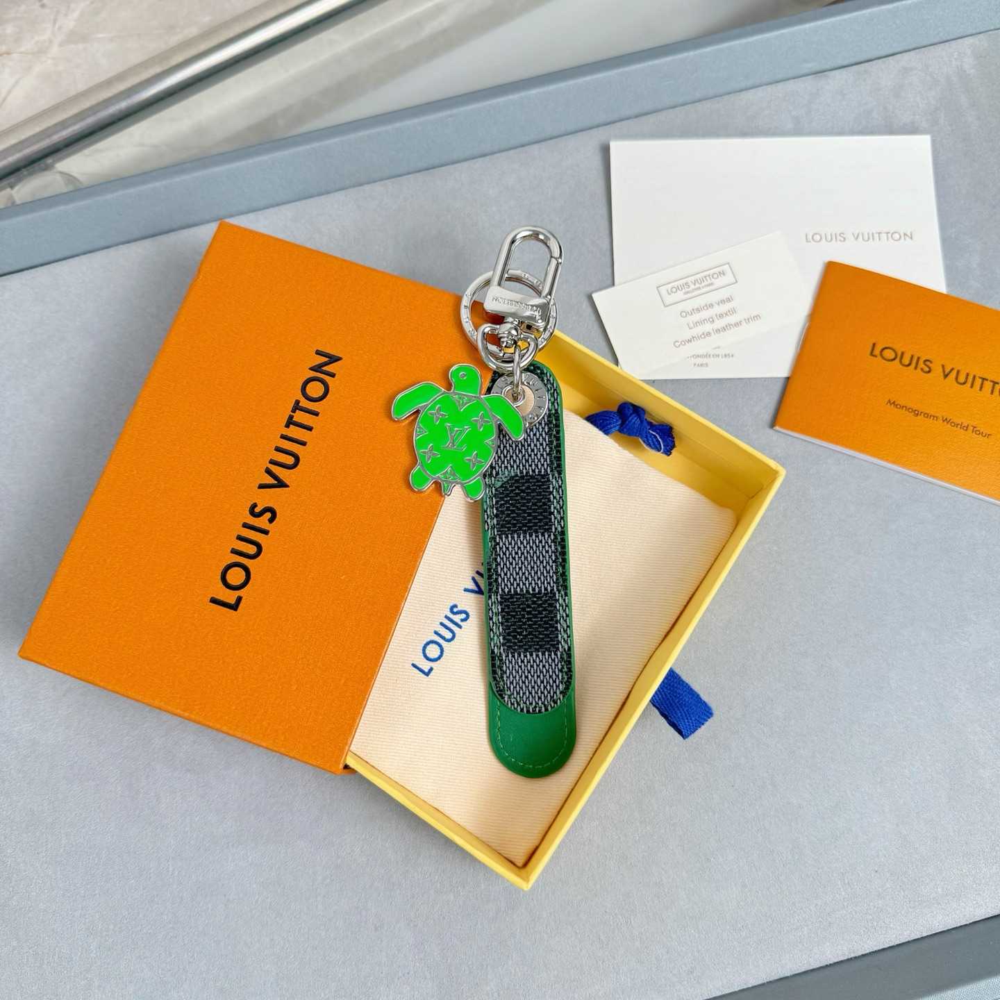 Louis Vuitton Dragonne Tab Key Holder and Bag Charm   M02564 - DopestKickz