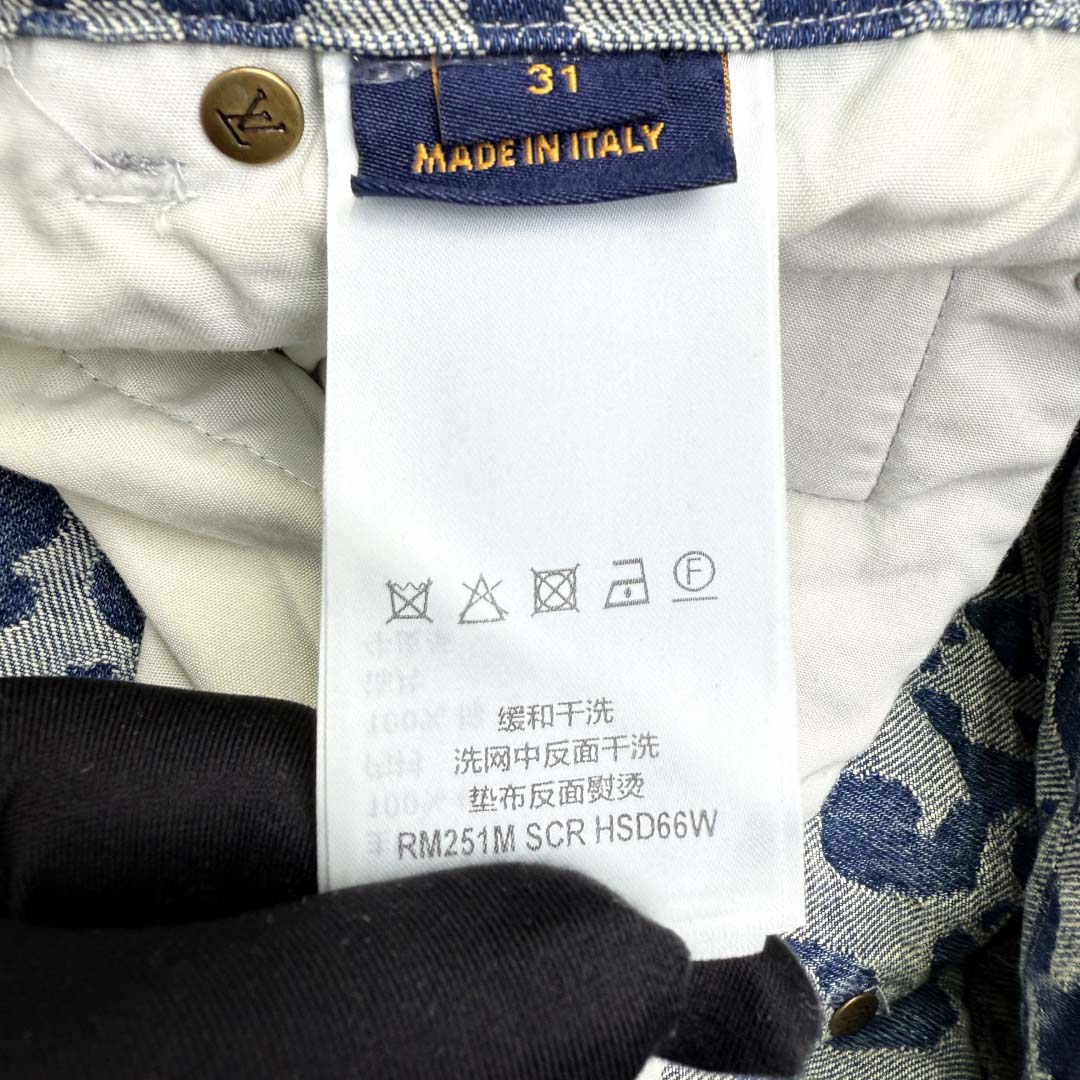 Louis Vuitton Jacquard Workwear Denim Pants   1AILS9 - DopestKickz