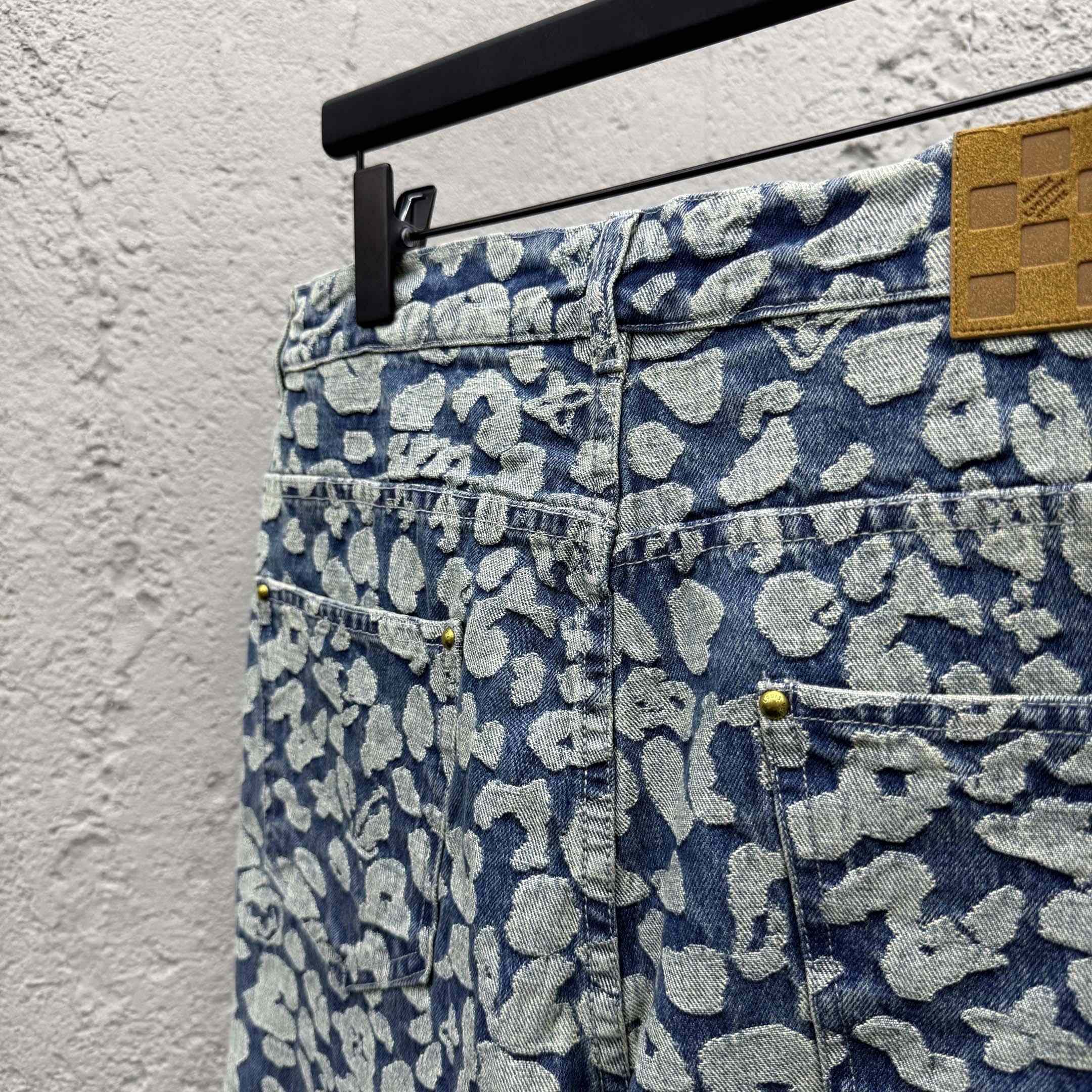 Louis Vuitton Jacquard Workwear Denim Pants   1AILS9 - DopestKickz