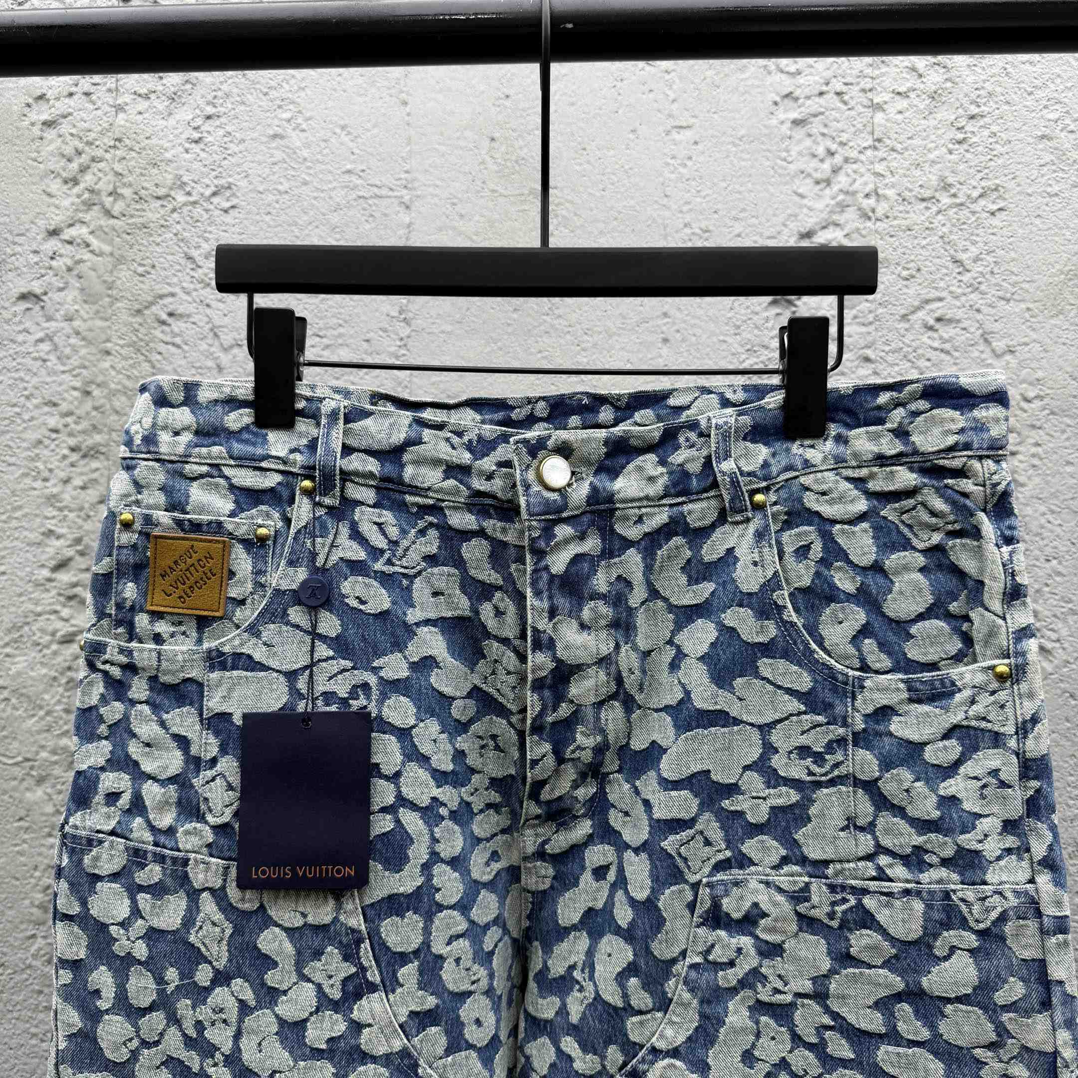 Louis Vuitton Jacquard Workwear Denim Pants   1AILS9 - DopestKickz