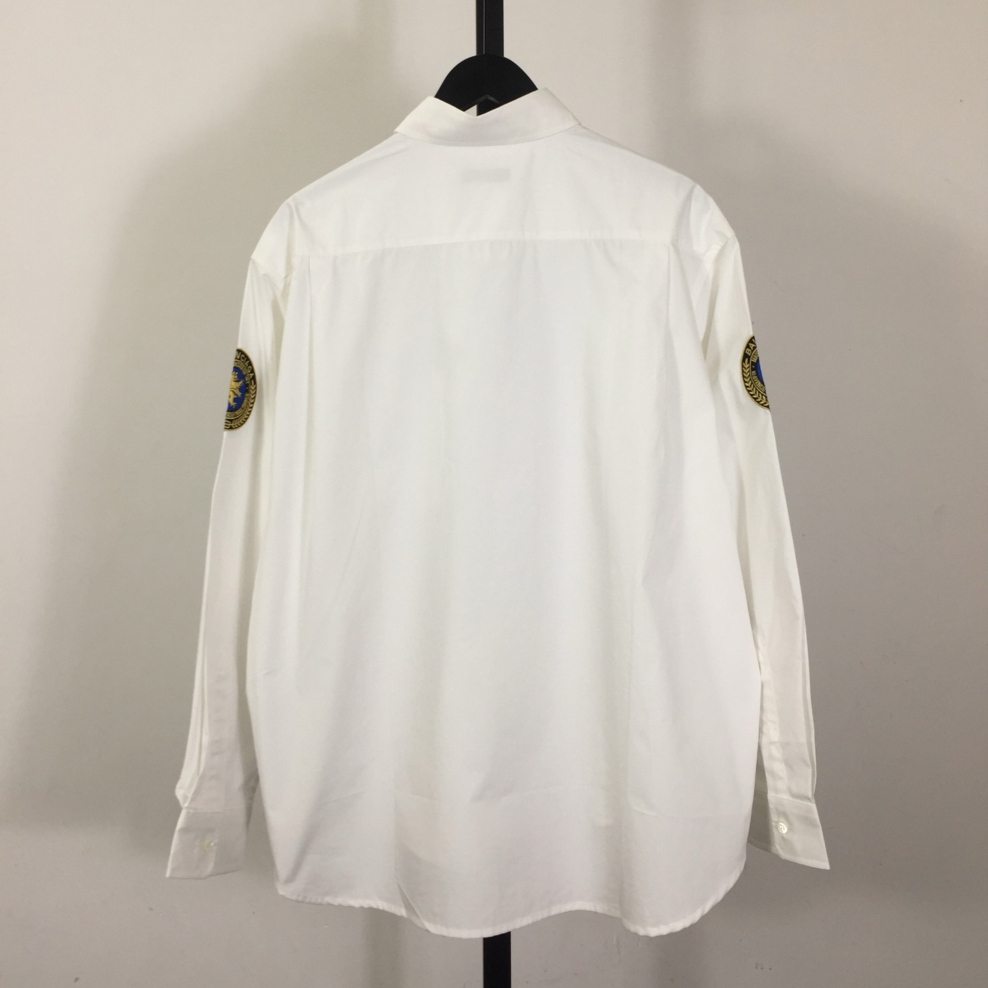 Balenciaga Logo-patch Cotton Shirt - DopestKickz