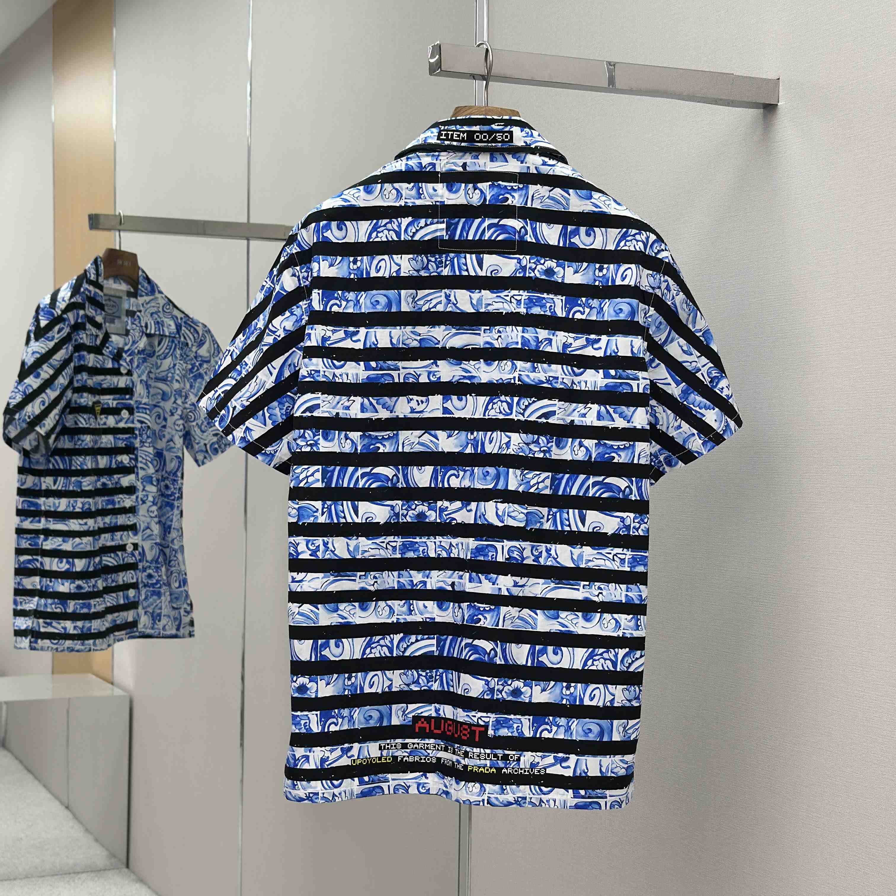 Prada Timecapsule Printed Cotton Shirt - DopestKickz