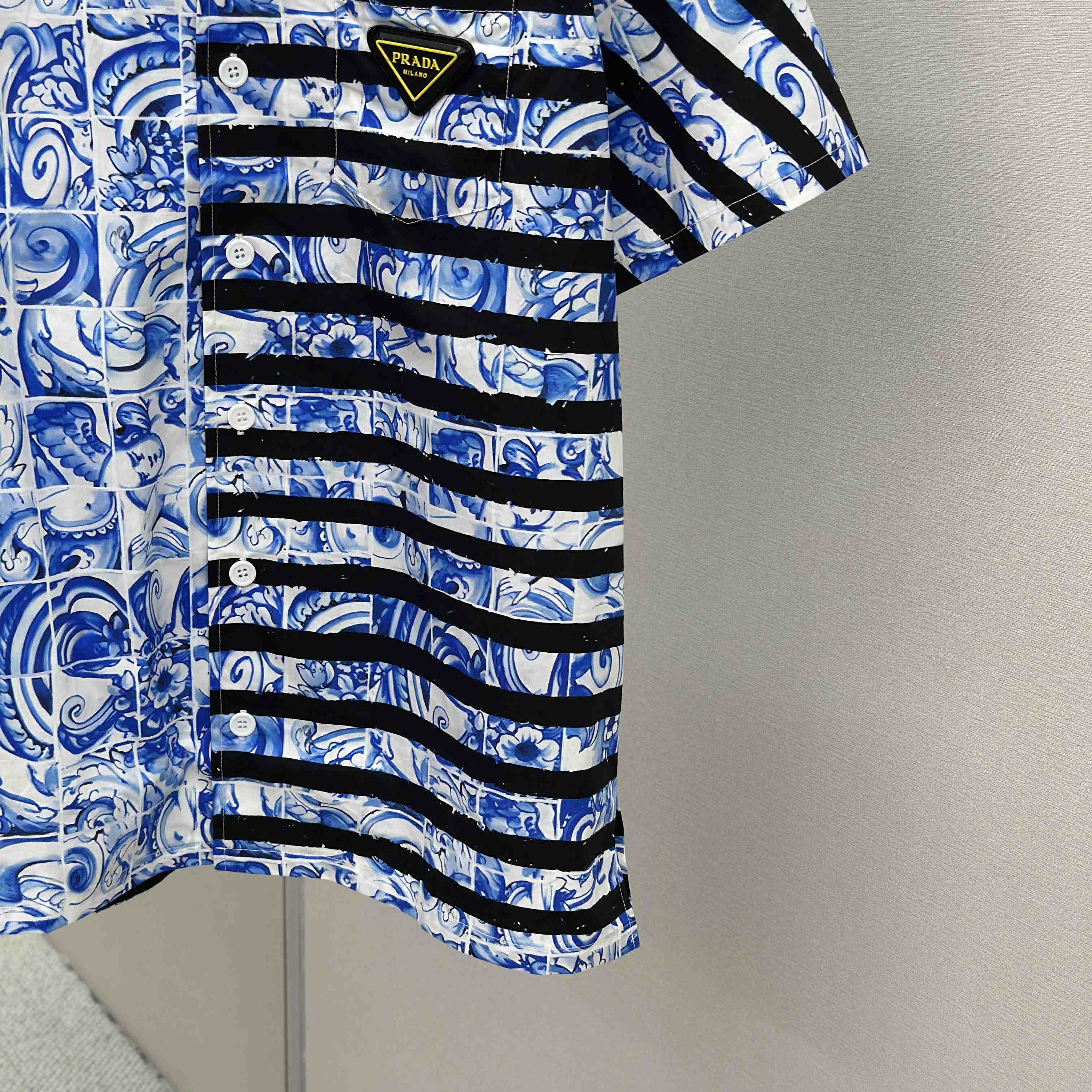 Prada Timecapsule Printed Cotton Shirt - DopestKickz