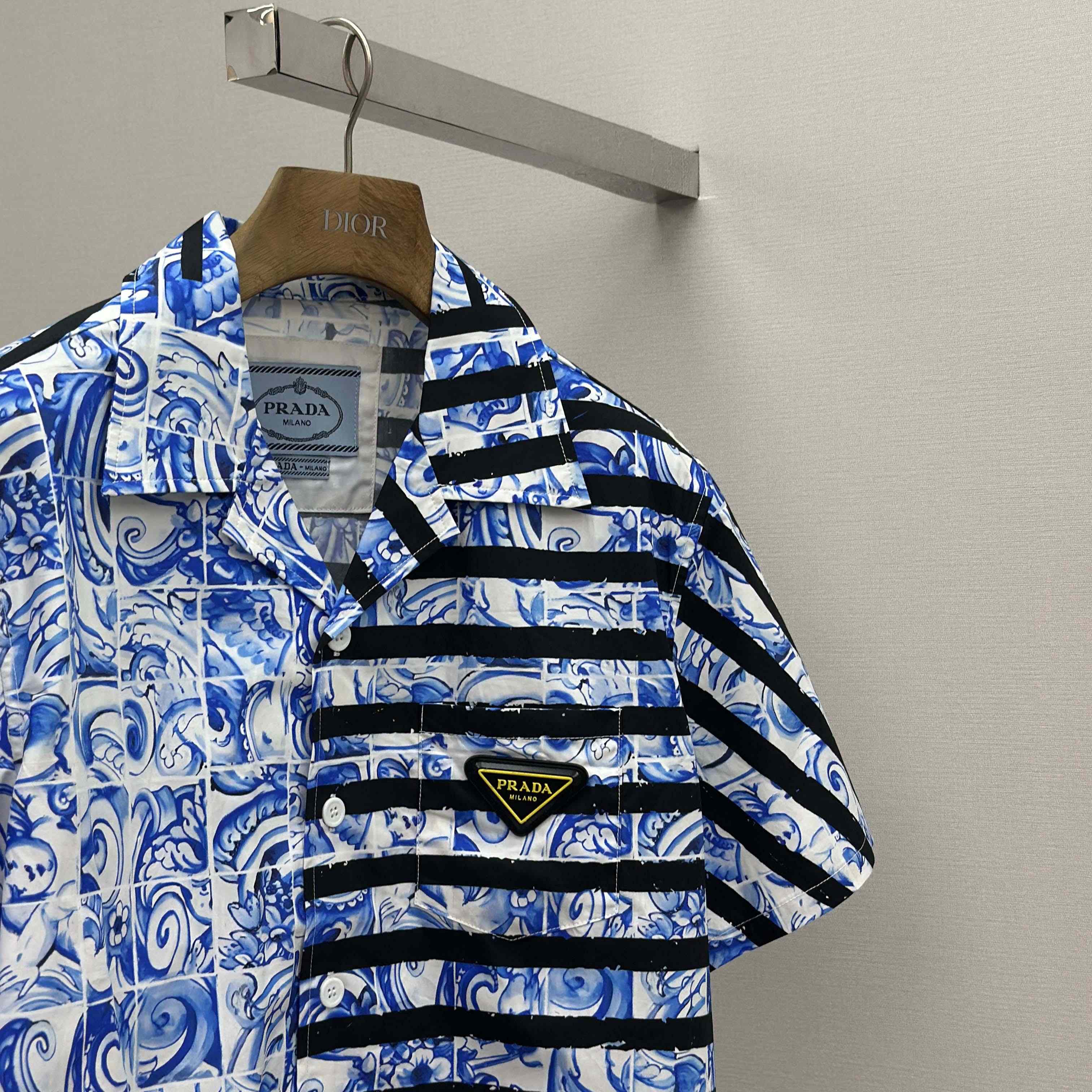 Prada Timecapsule Printed Cotton Shirt - DopestKickz