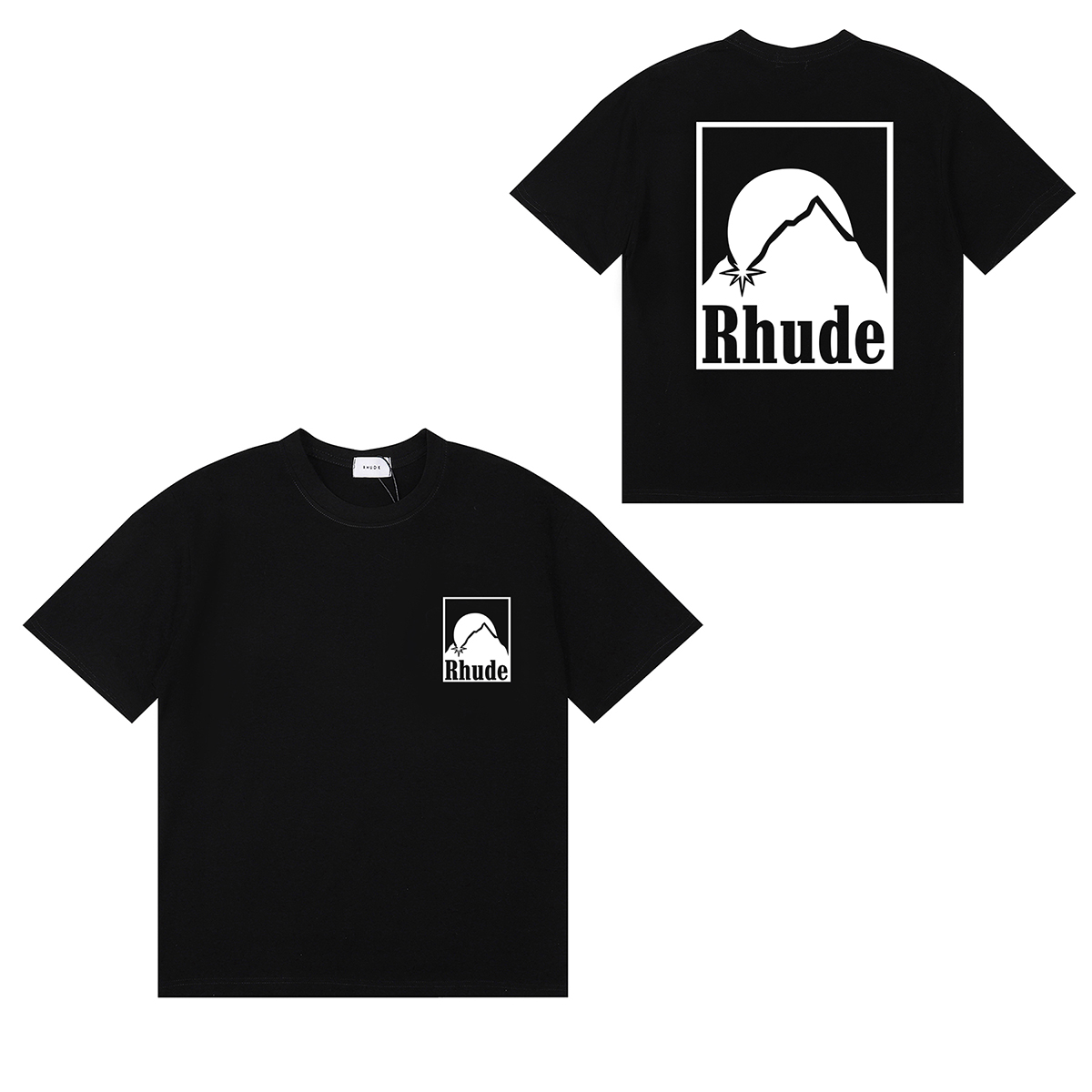 Rhude Off- Moonlight Badge T-Shirt - DopestKickz
